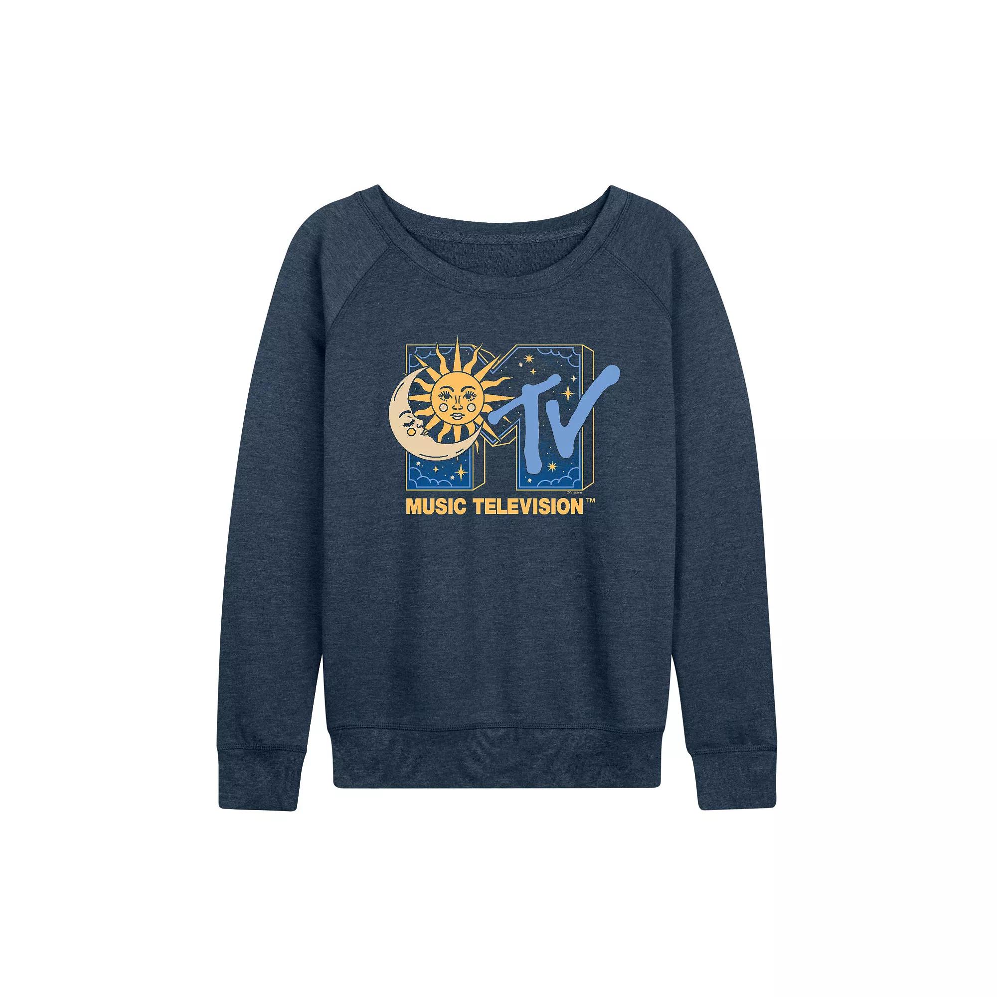 Women's MTV Celestial Logo French Terry Long Sleeve Tee,  Product Image