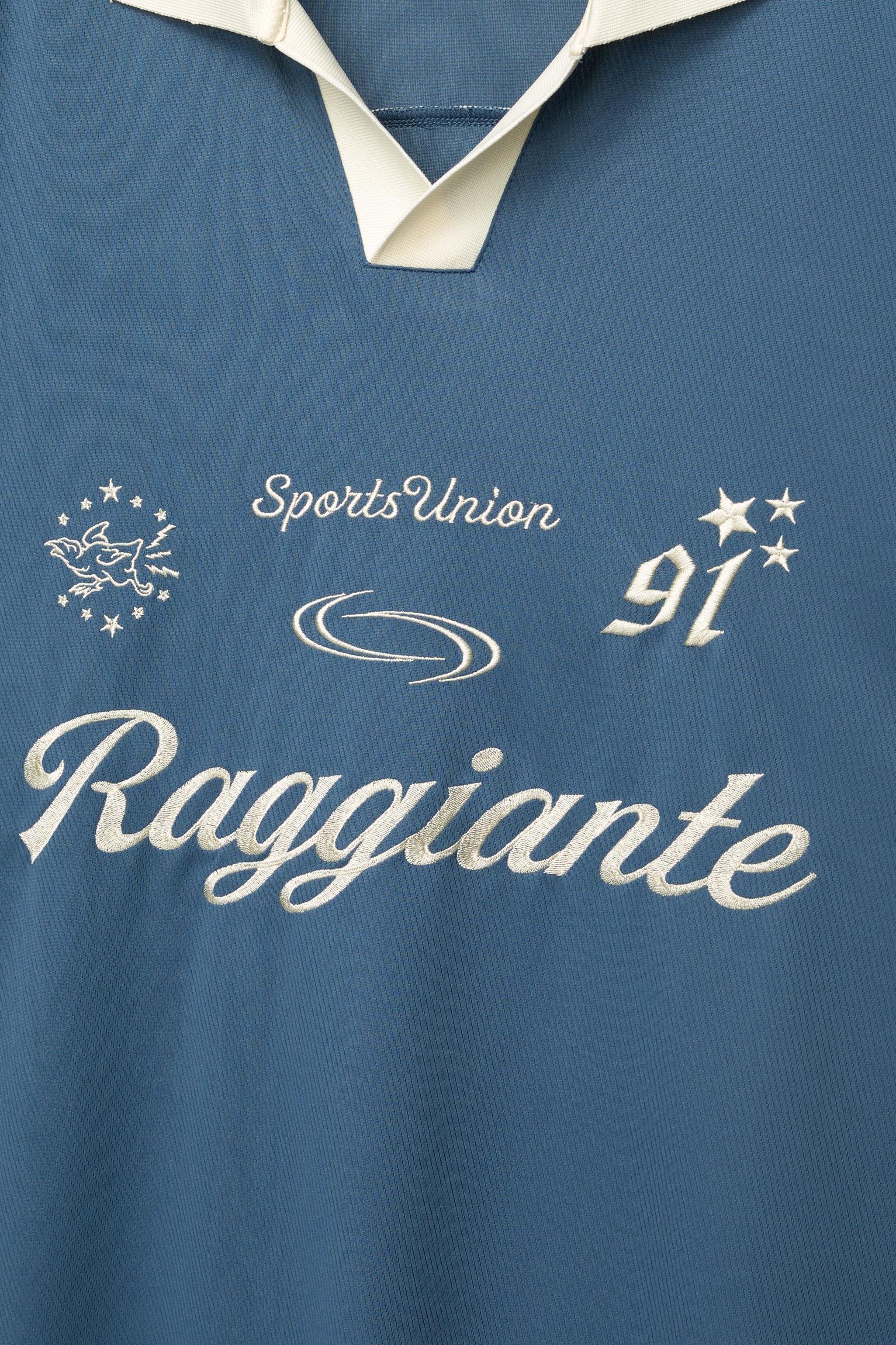 Polo collar T-shirt with Raggiante embroidery Product Image