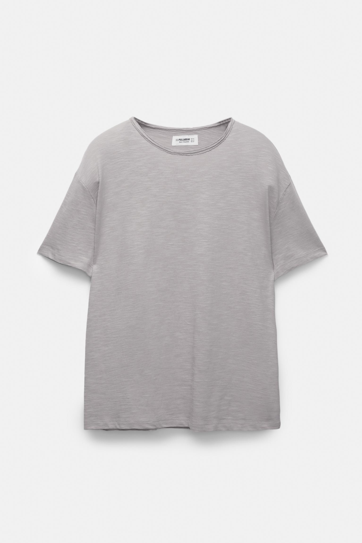 T-shirt with unfinished trims Product Image