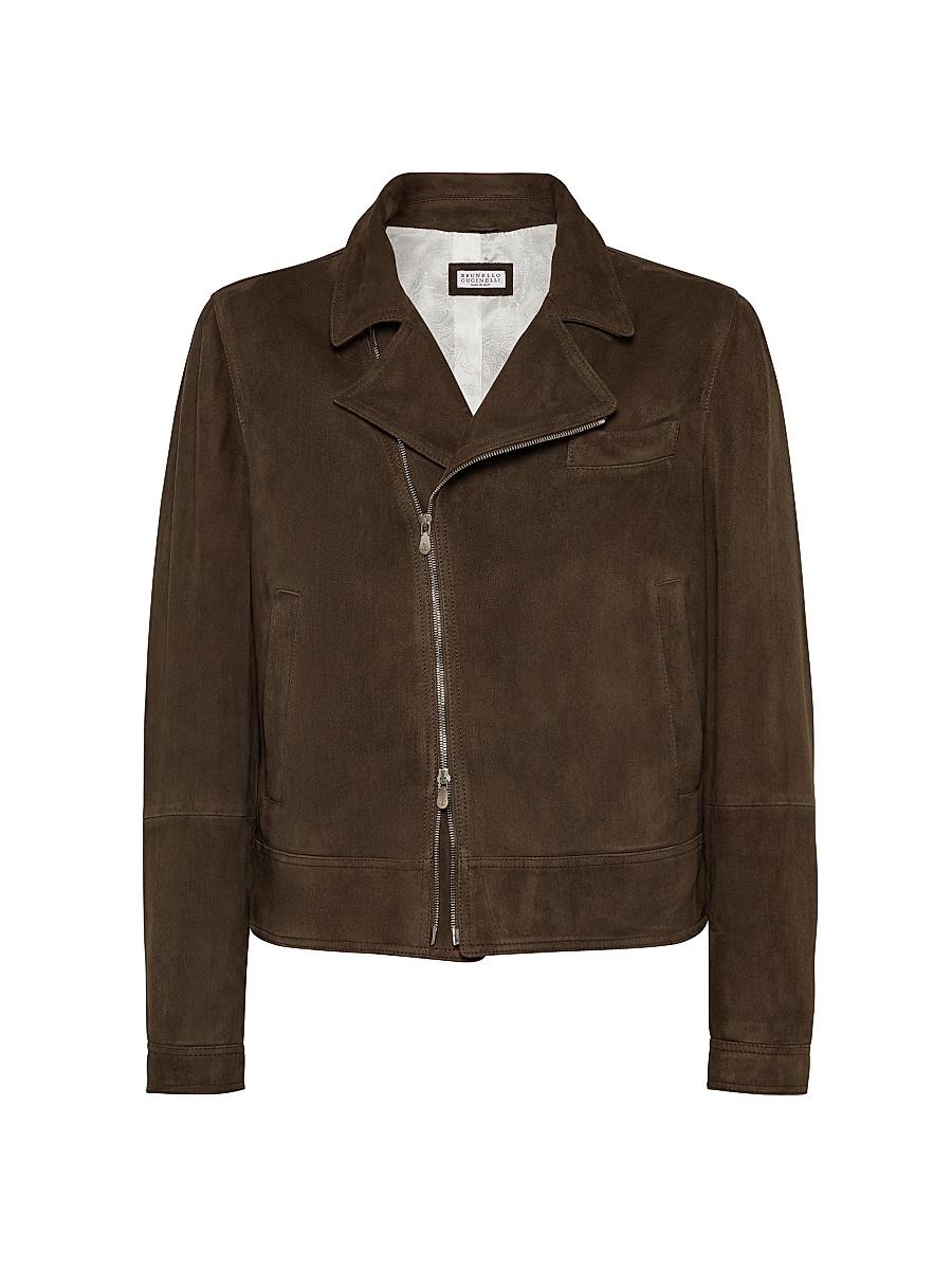 Mens Country Suede Biker Jacket Product Image