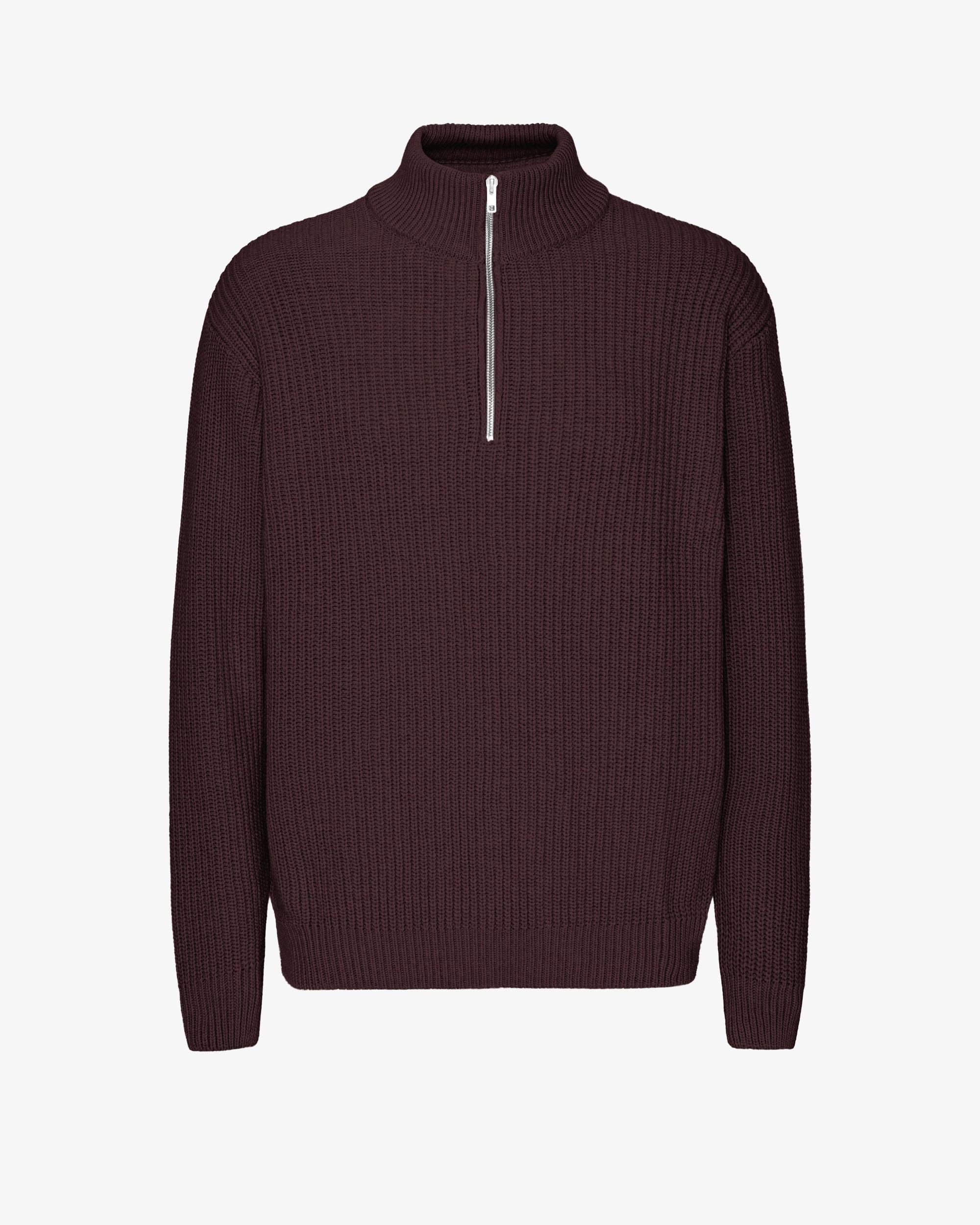 Merino Quarter Zip - Lava Grey Product Image