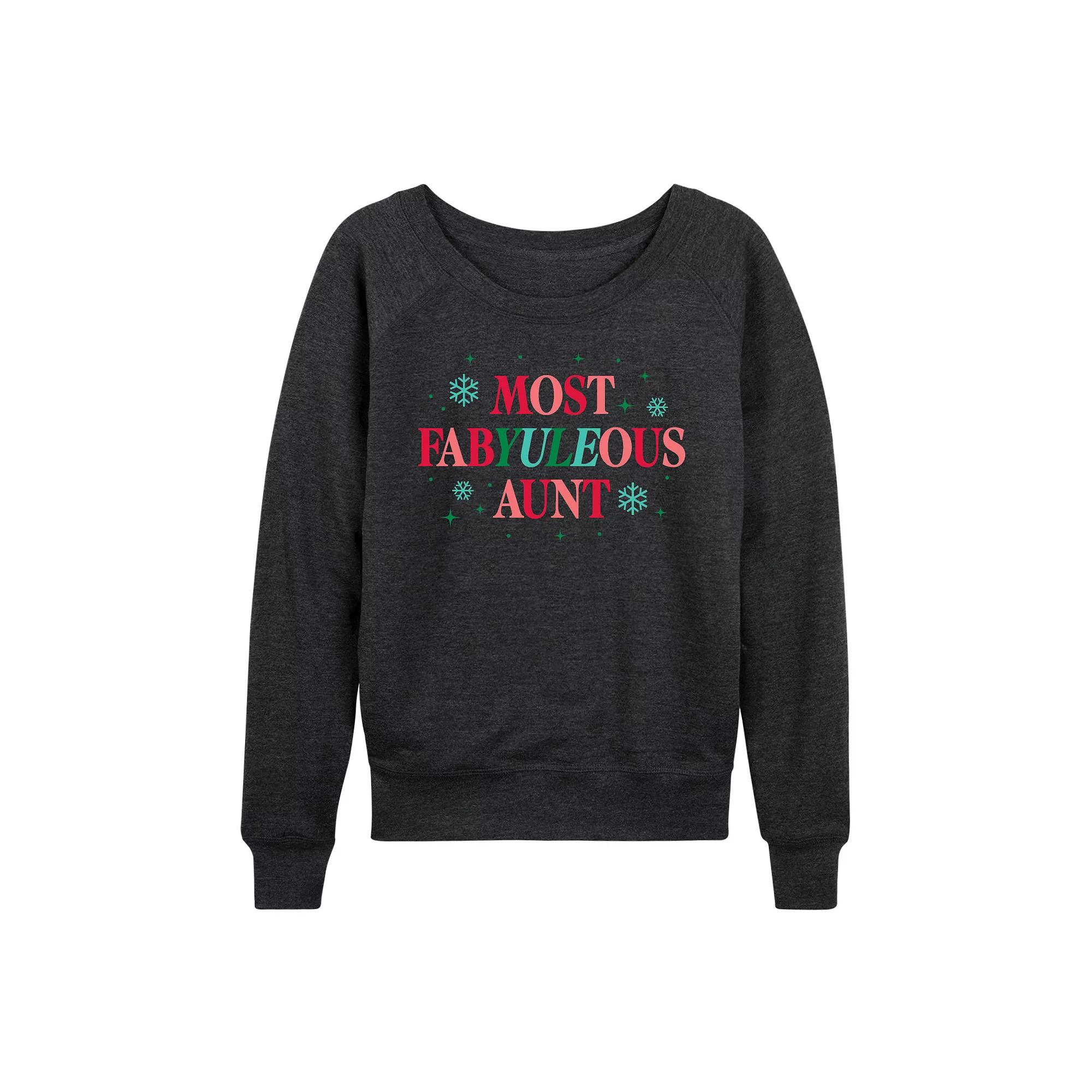 Women's Barbie® Pride Rainbow Fill French Terry Long Sleeve Tee, Girl's,  Product Image