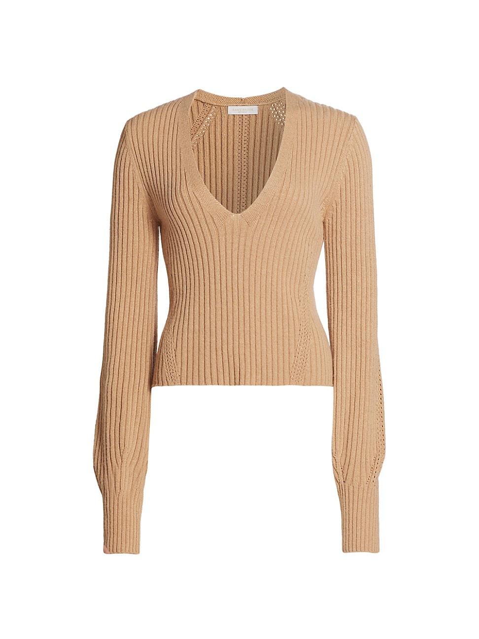 Womens Aurinda Rib-Knit Sweater Product Image