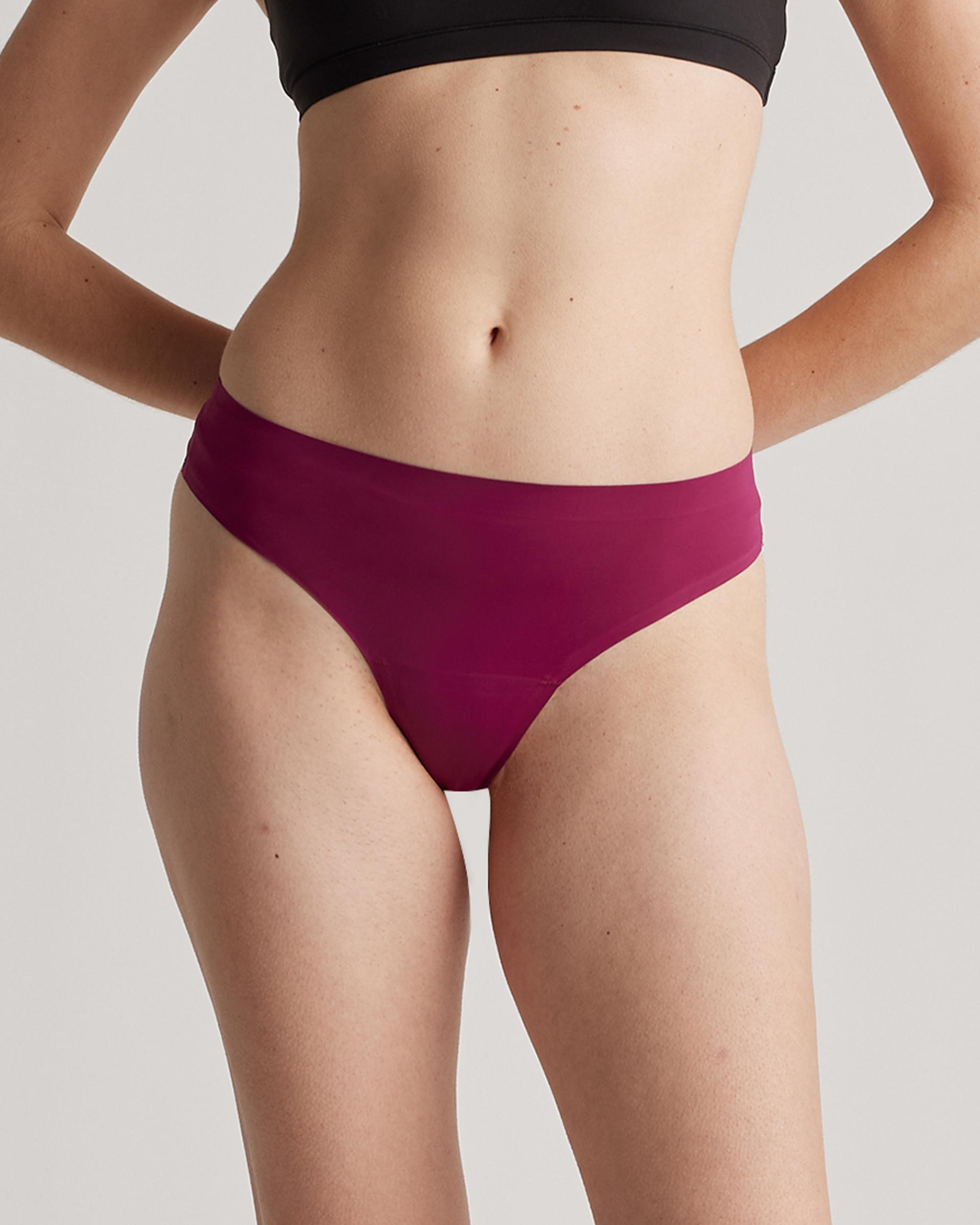 Quince | Women's Invisible Bonded Thong Size XS, Nylon/Spandex Product Image