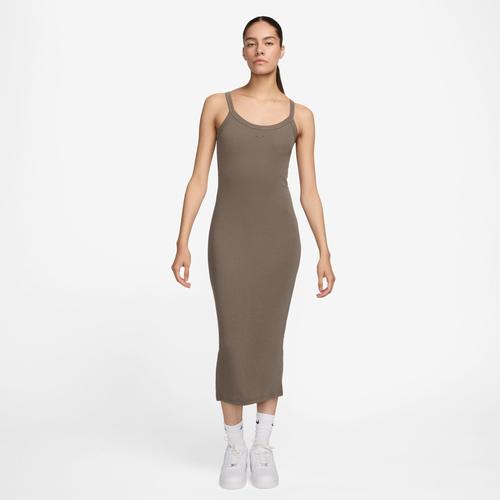 Womens Nike Sportswear Chill Knit Tight Mini-Rib Tank Top Dress | HJ0710-423 Product Image