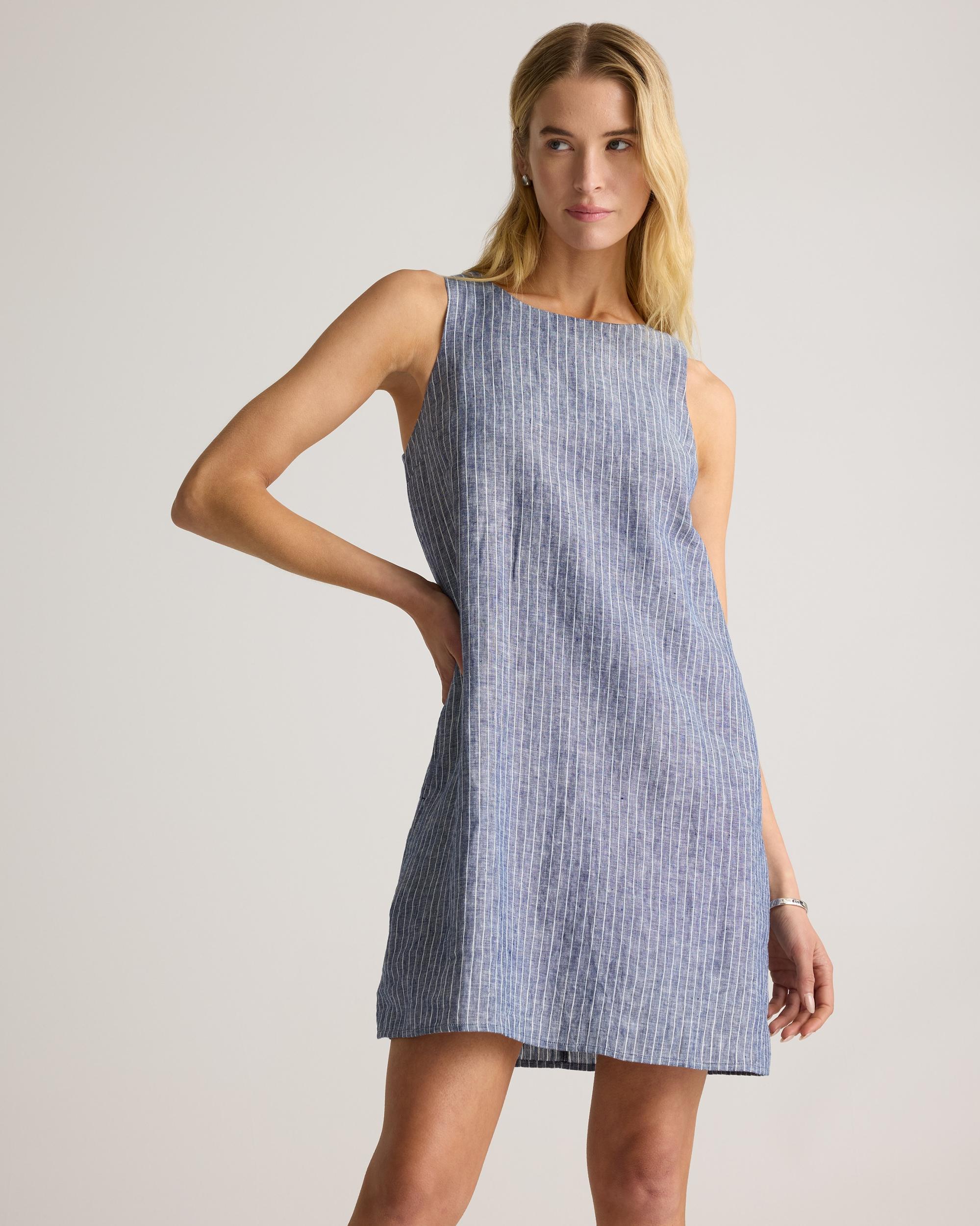 Quince | Women's 100% European Linen Tank Top Mini Dress Product Image