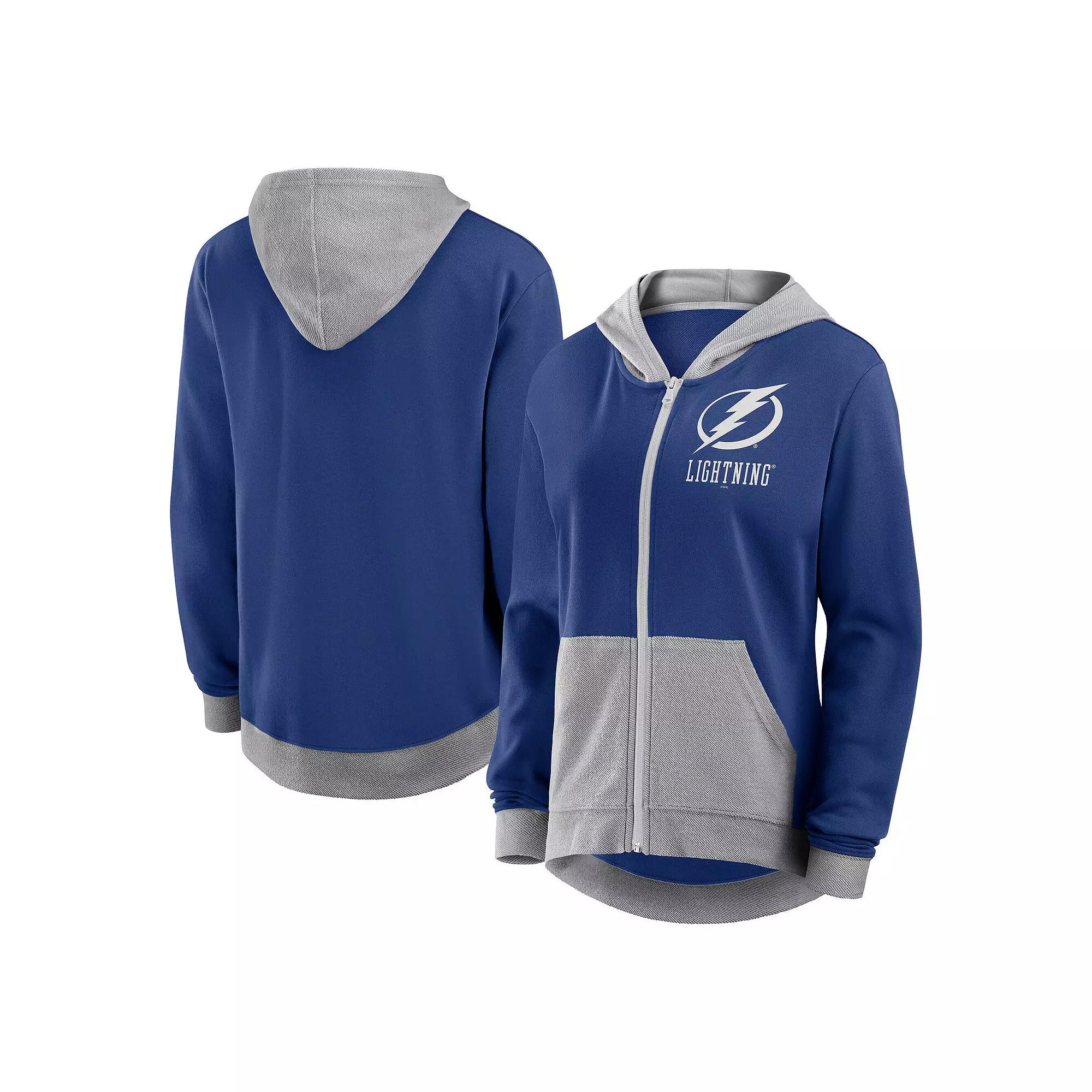 Women's Royal New York Giants Hit It French Terry Full-Zip Hoodie,  Product Image