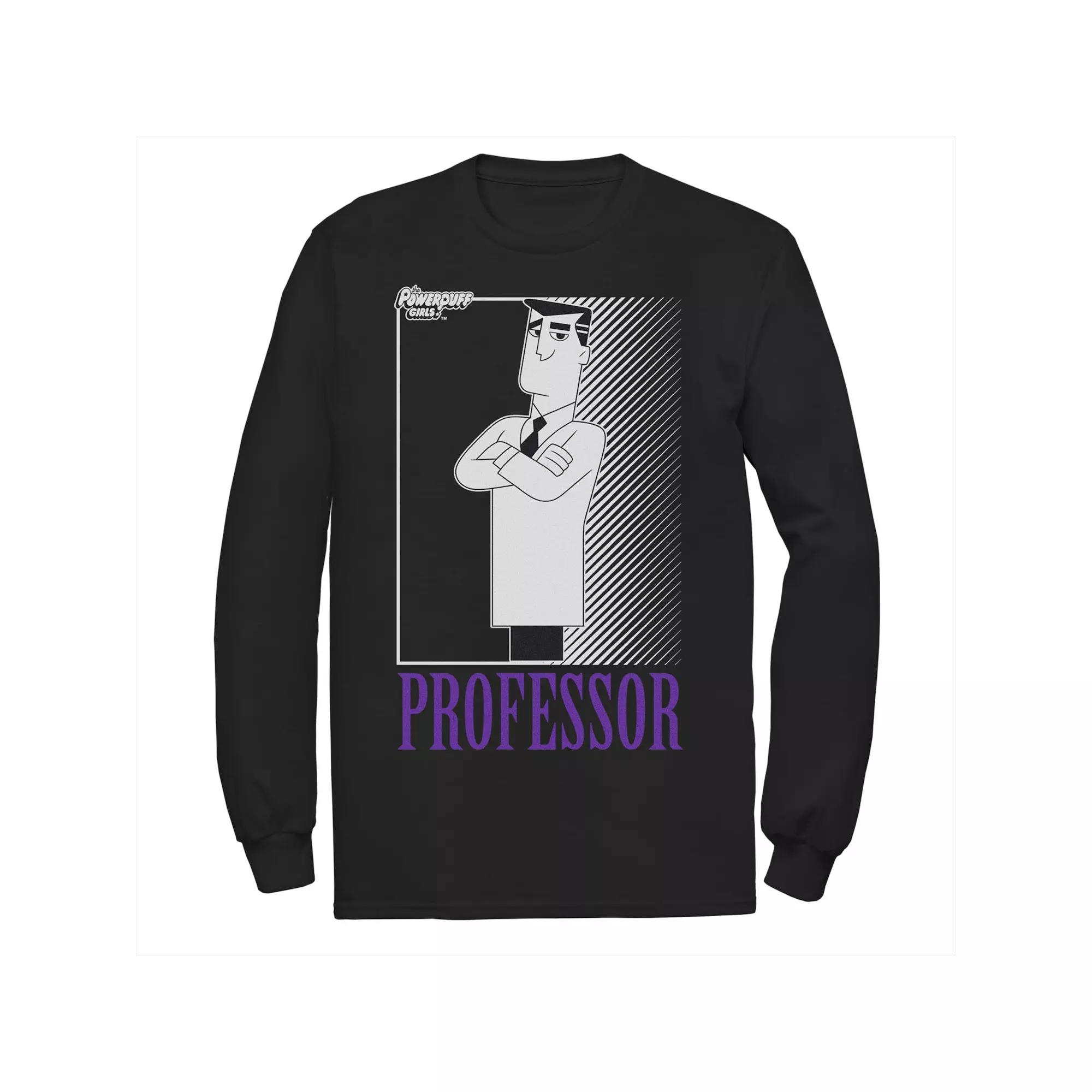 Men's Cartoon Network Powerpuff Girls Professor Portrait Long Sleeve Tee,  Product Image