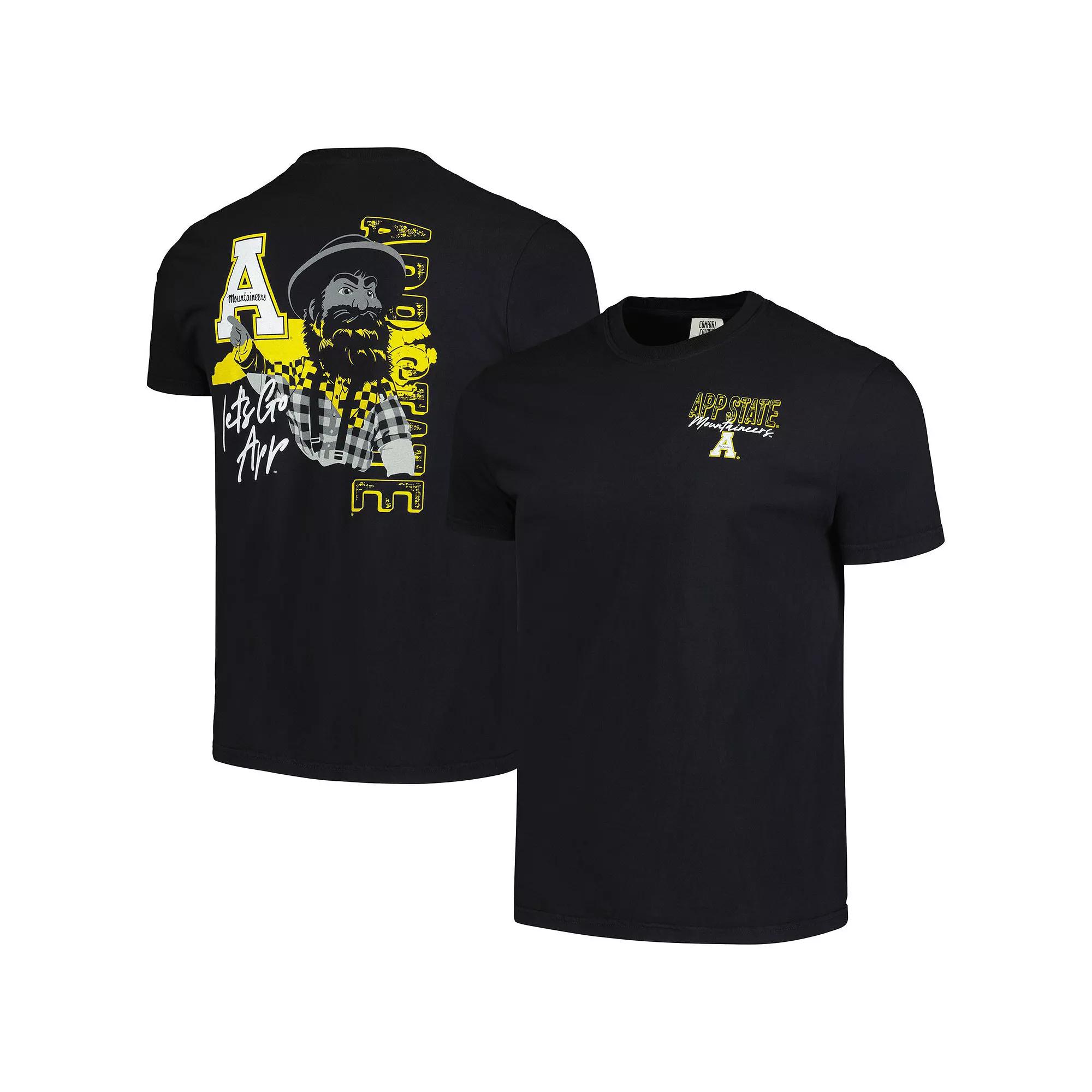 Men's Black Appalachian State Mountaineers Hyperlocal Comfort Colors T-Shirt, Size: Medium, App Black Product Image