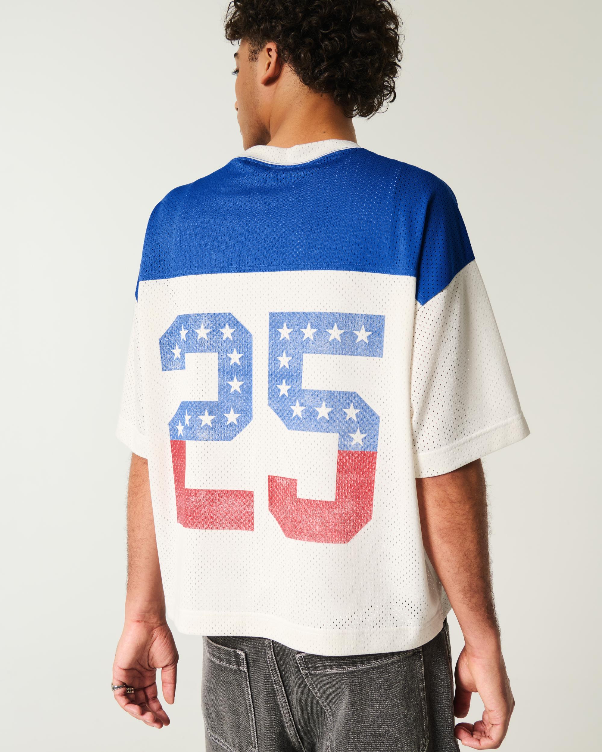 Boxy Crop Number Graphic Jersey Product Image