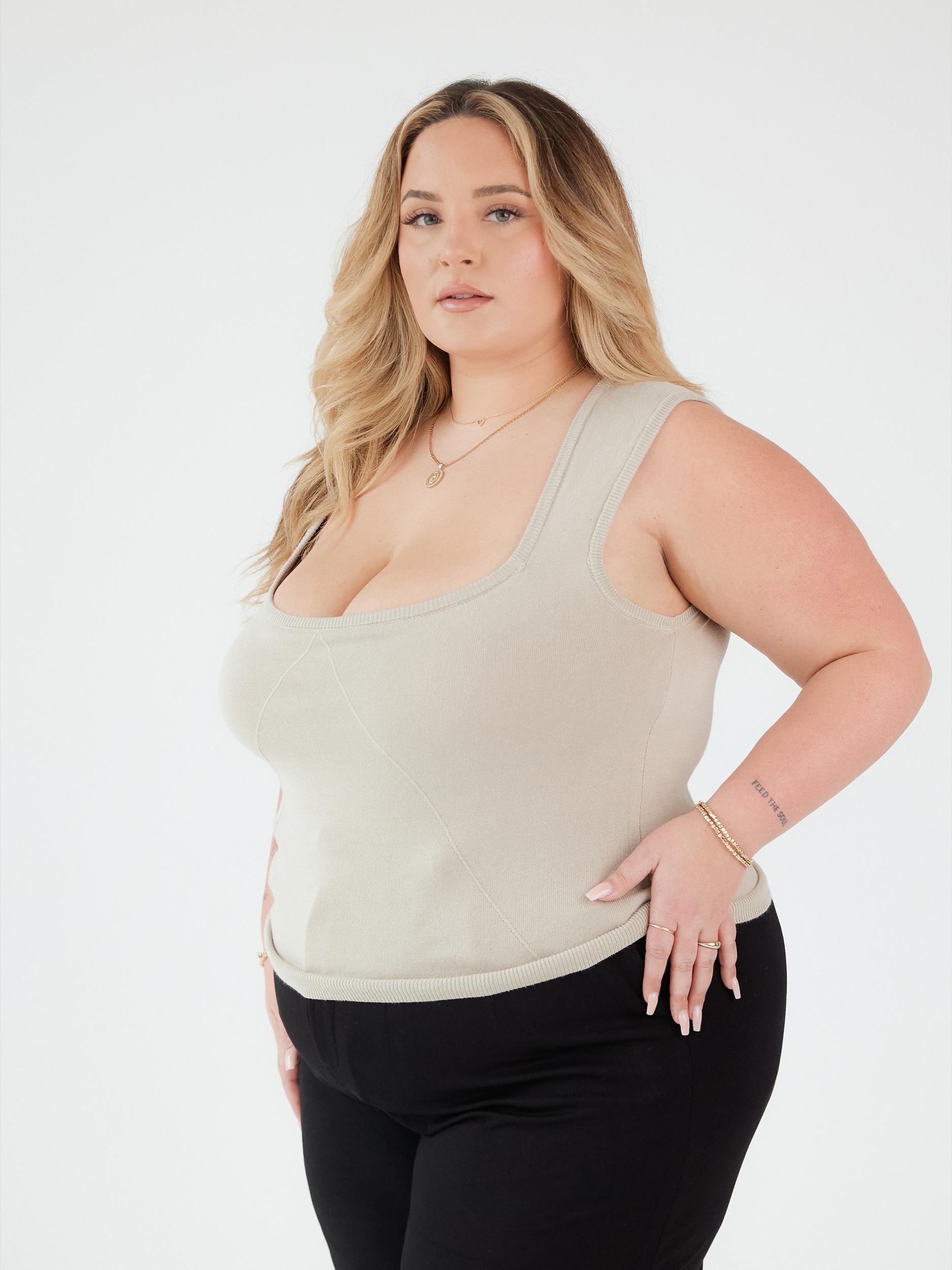 Knit Square Neck Brami Product Image