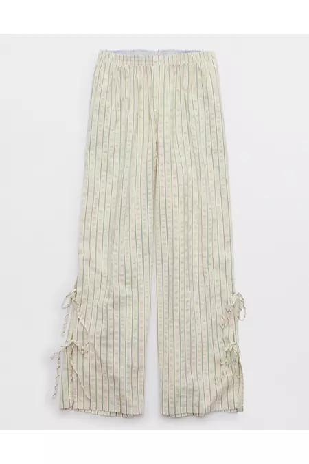 Aerie Off-Duty Seersucker Side Tie Trouser PJ Women's Product Image