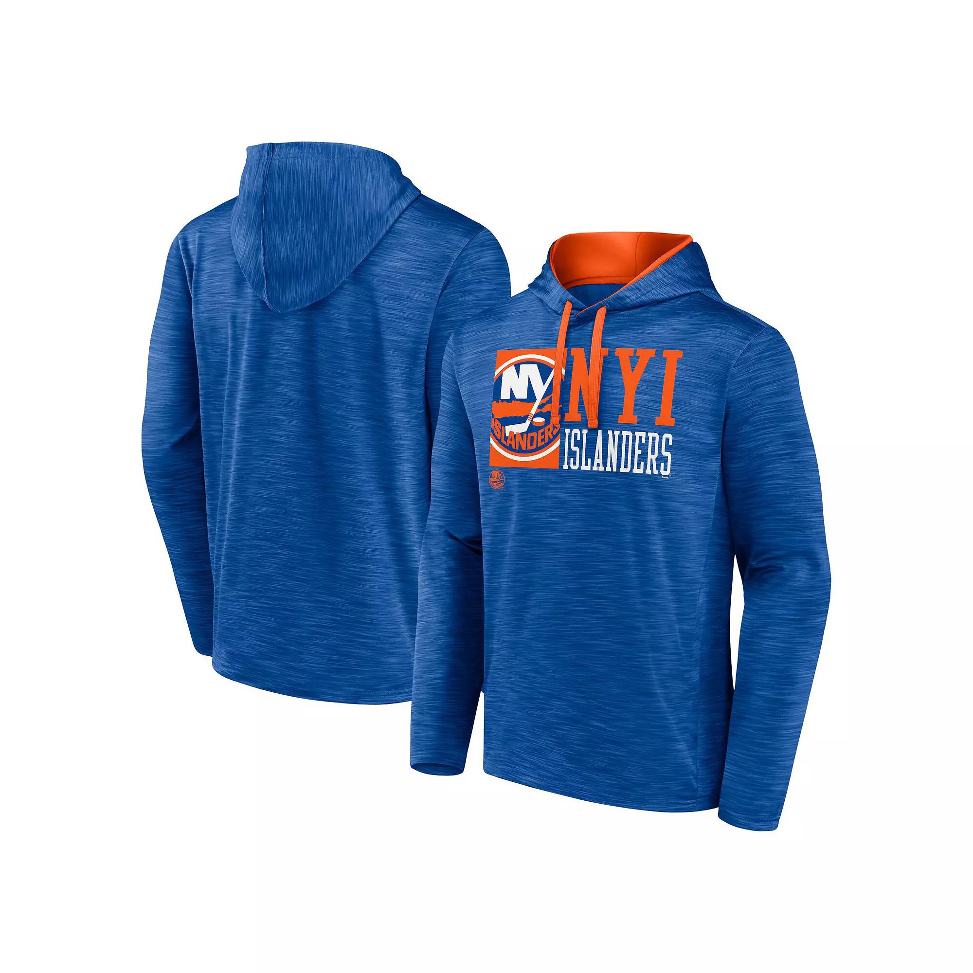 Men's Fanatics Royal New York Islanders Never Quit Pullover Hoodie,  Product Image