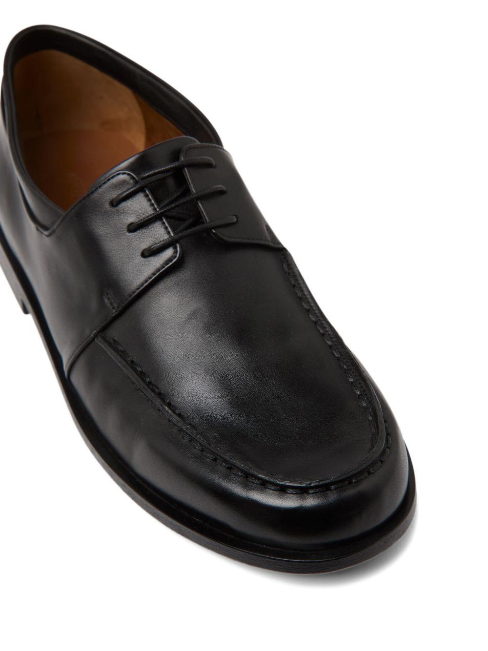 leather lace-up derby shoes Product Image