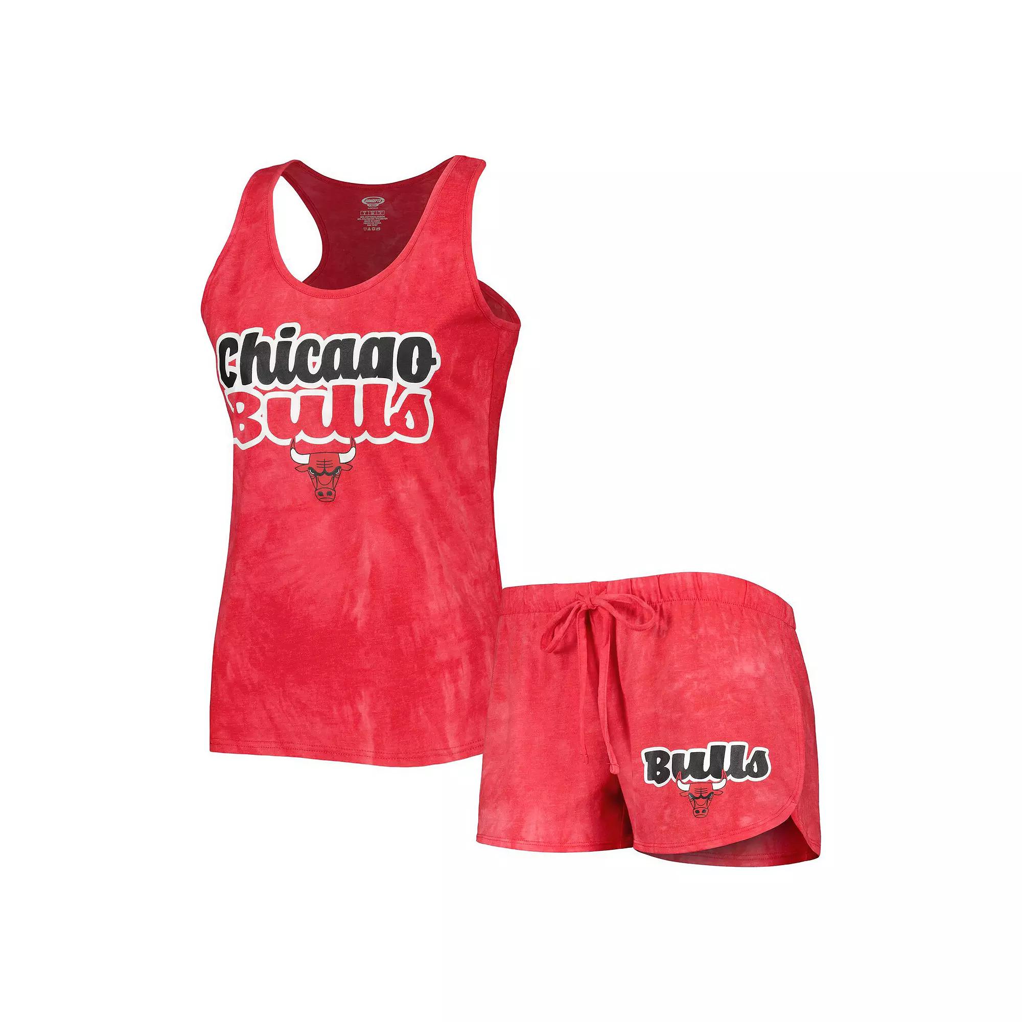 Women's Concepts Sport Red Chicago Bulls Billboard Tank Top & Shorts Sleep Set,  Product Image