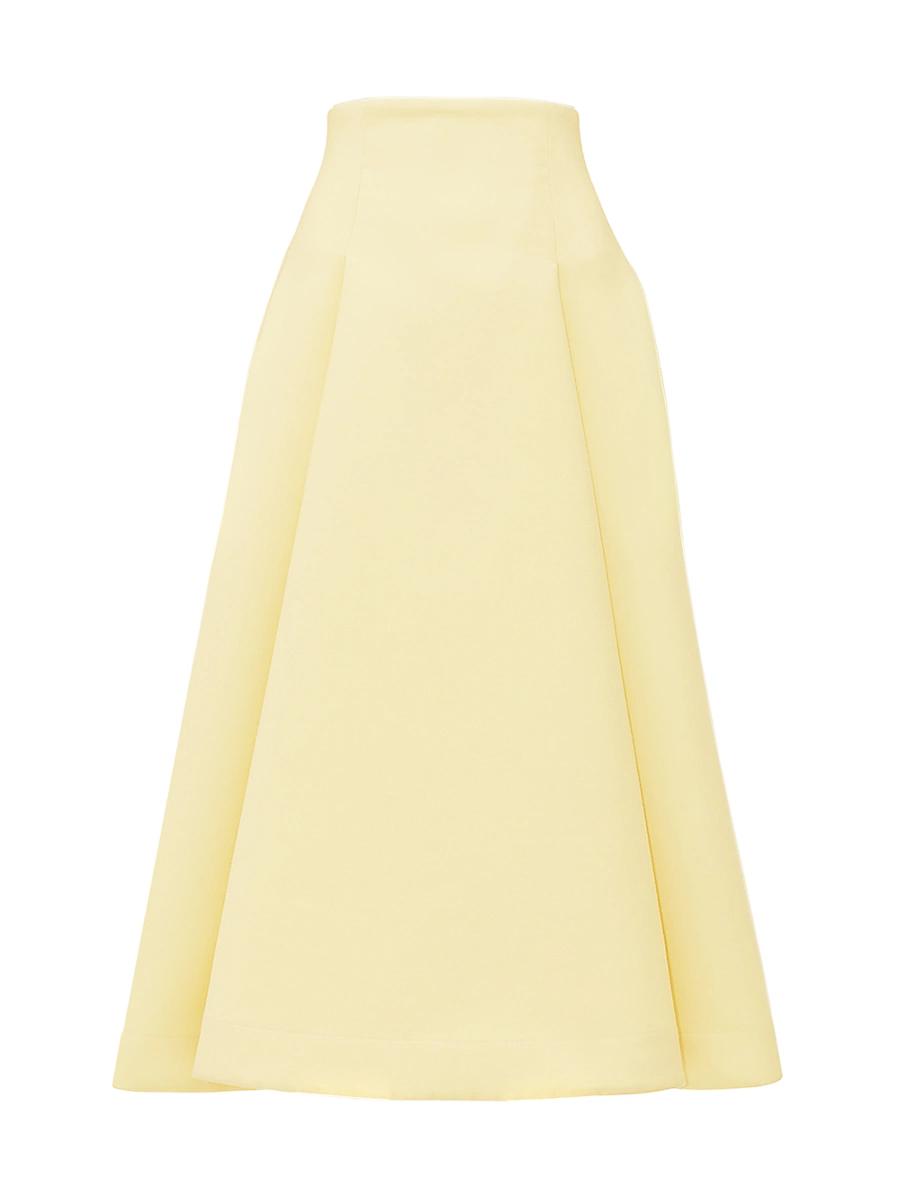 Womens Compact Wool Midi-Skirt Product Image