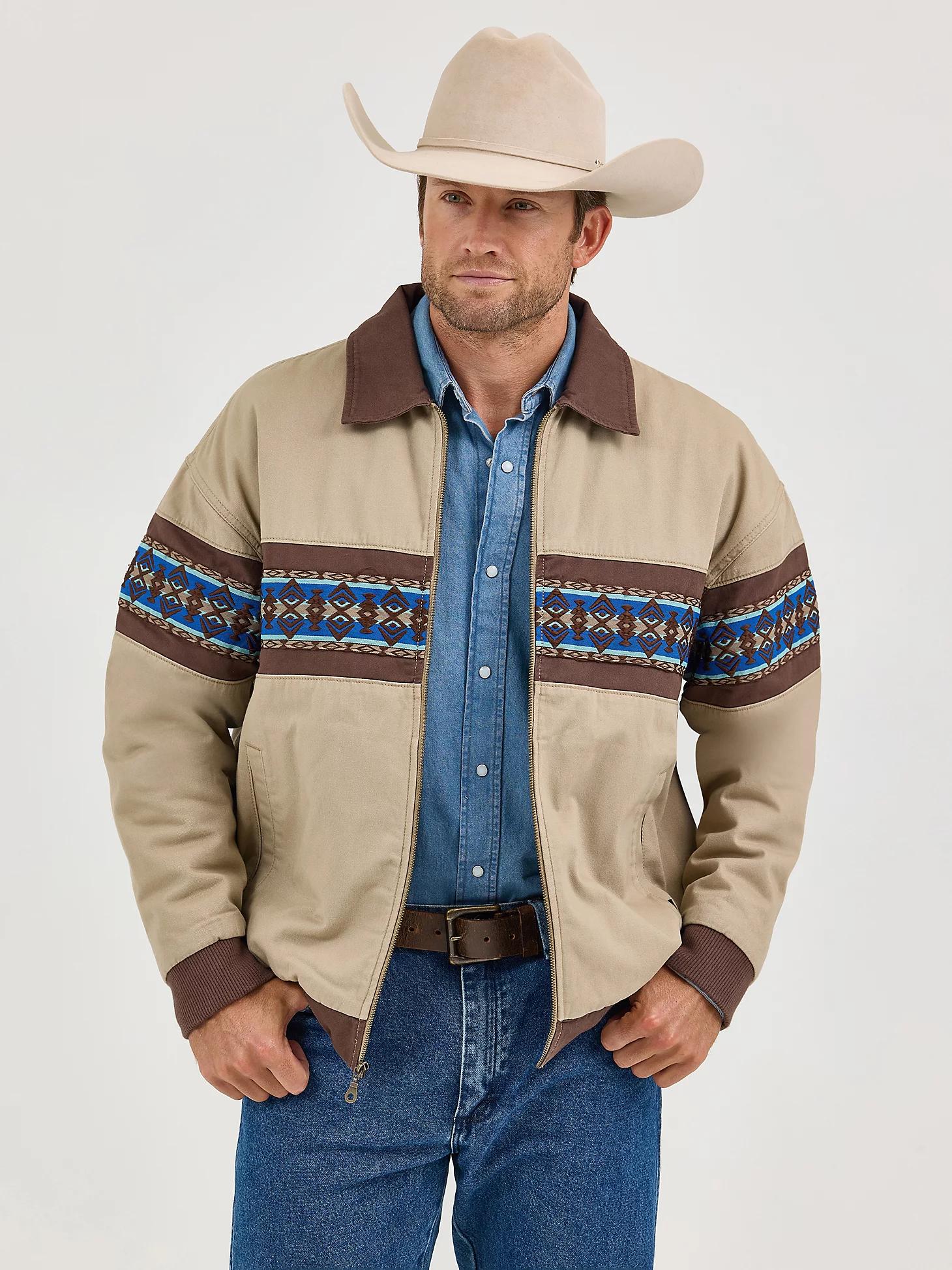 Men's Wrangler® Checotah® Bomber Jacket in North Shore Product Image