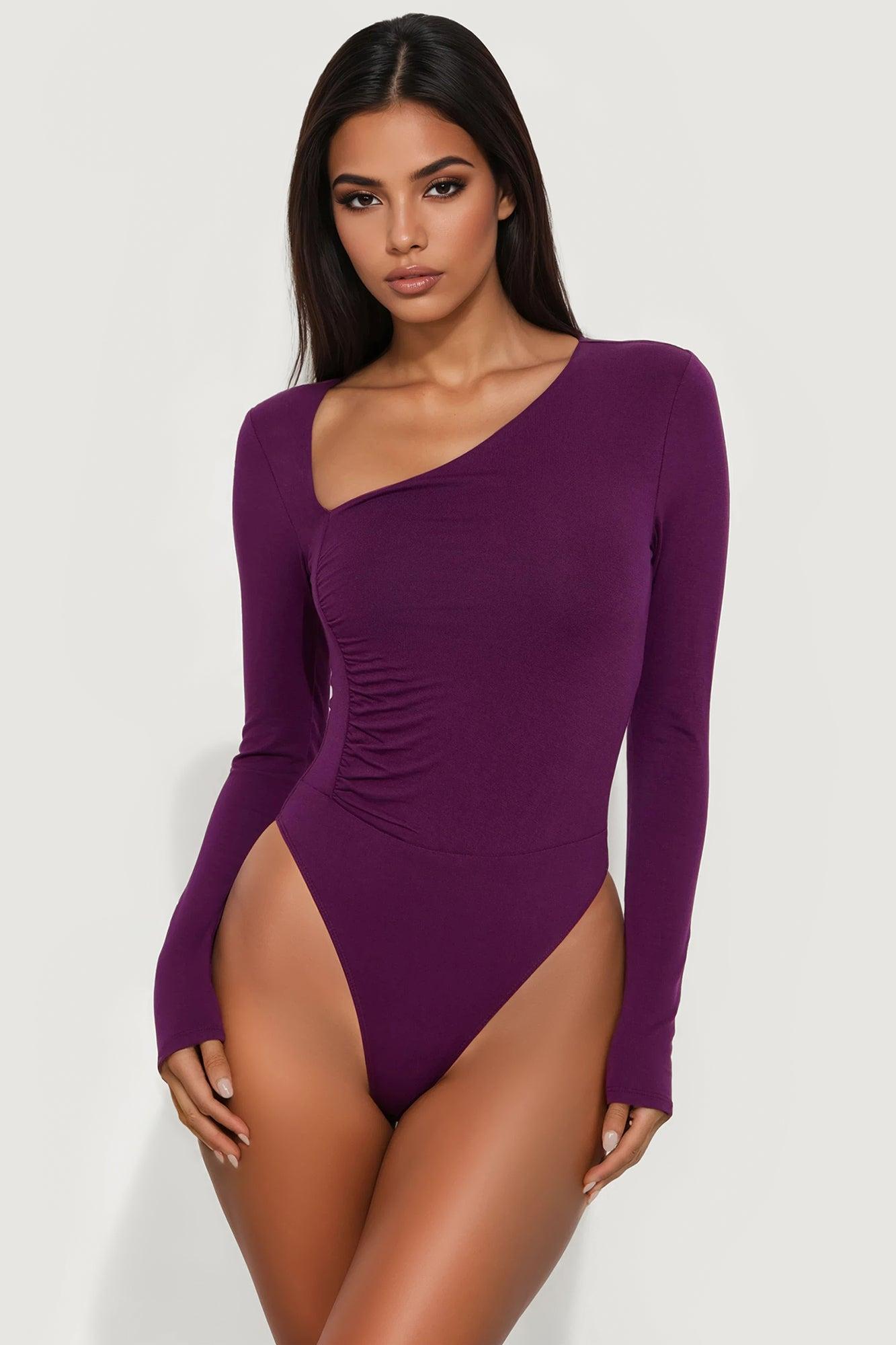 Lost Your Chance Bodysuit - Plum Female Product Image