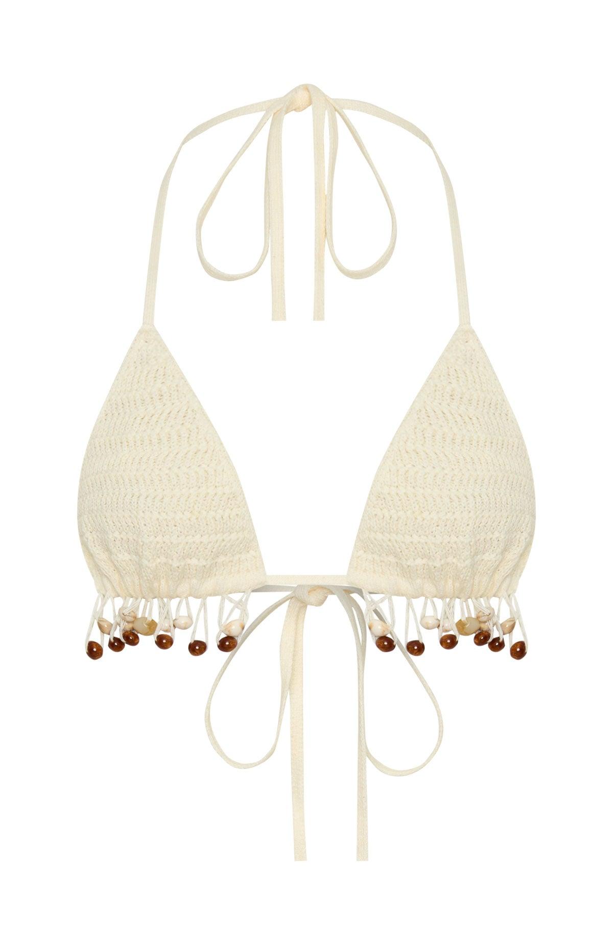 One More Time Crochet Top Off White Product Image