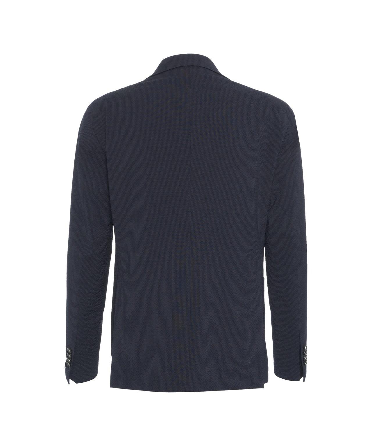 Single-breasted virgin wool blazer Product Image