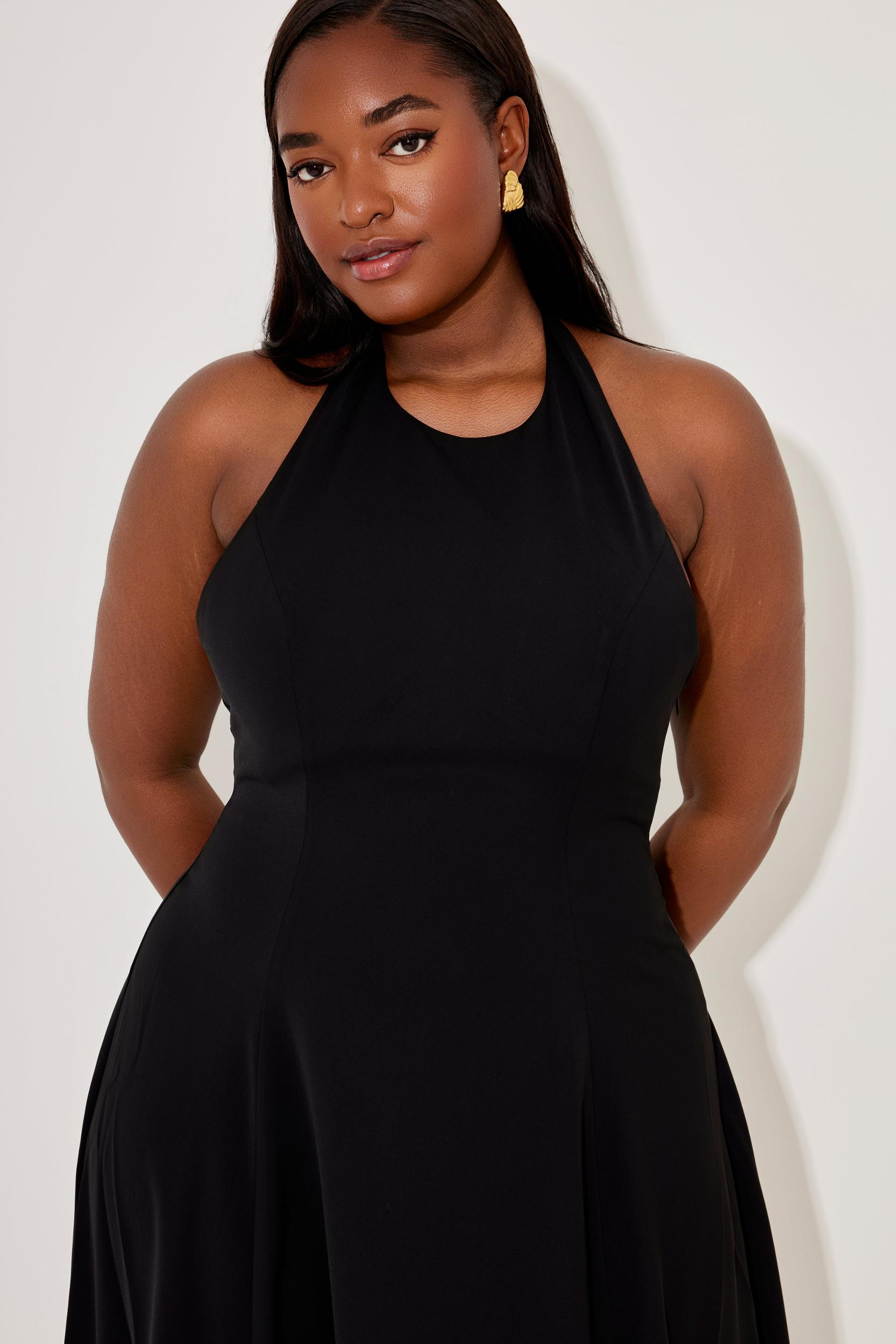 Low Back Midi Dress Product Image