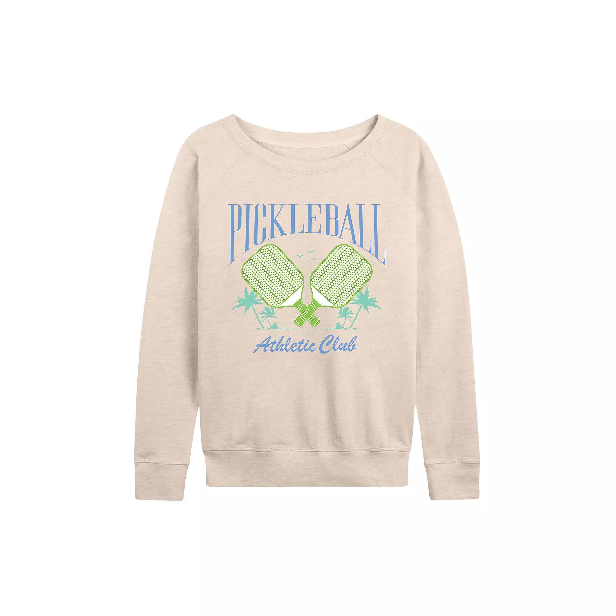 Women's Pickleball Athletic Club French Terry Long Sleeve Tee, Girl's,  Product Image