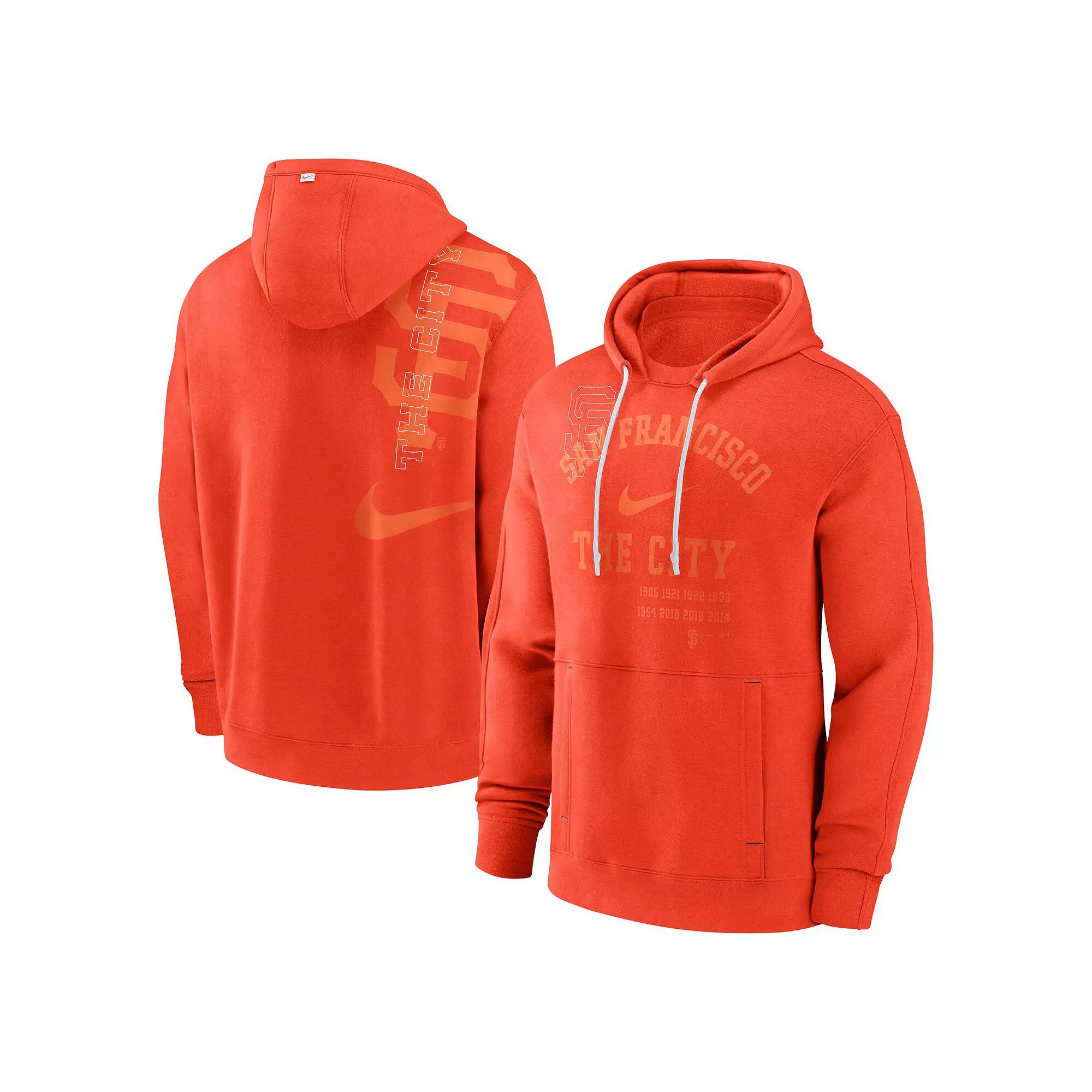 Men's Nike Orange San Francisco Giants Statement Ball Game Pullover Hoodie, Size: Small Product Image