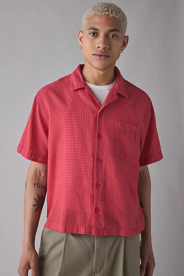 Standard Cloth Liam Textured Grid Shirt Top Mens at Urban Outfitters Product Image