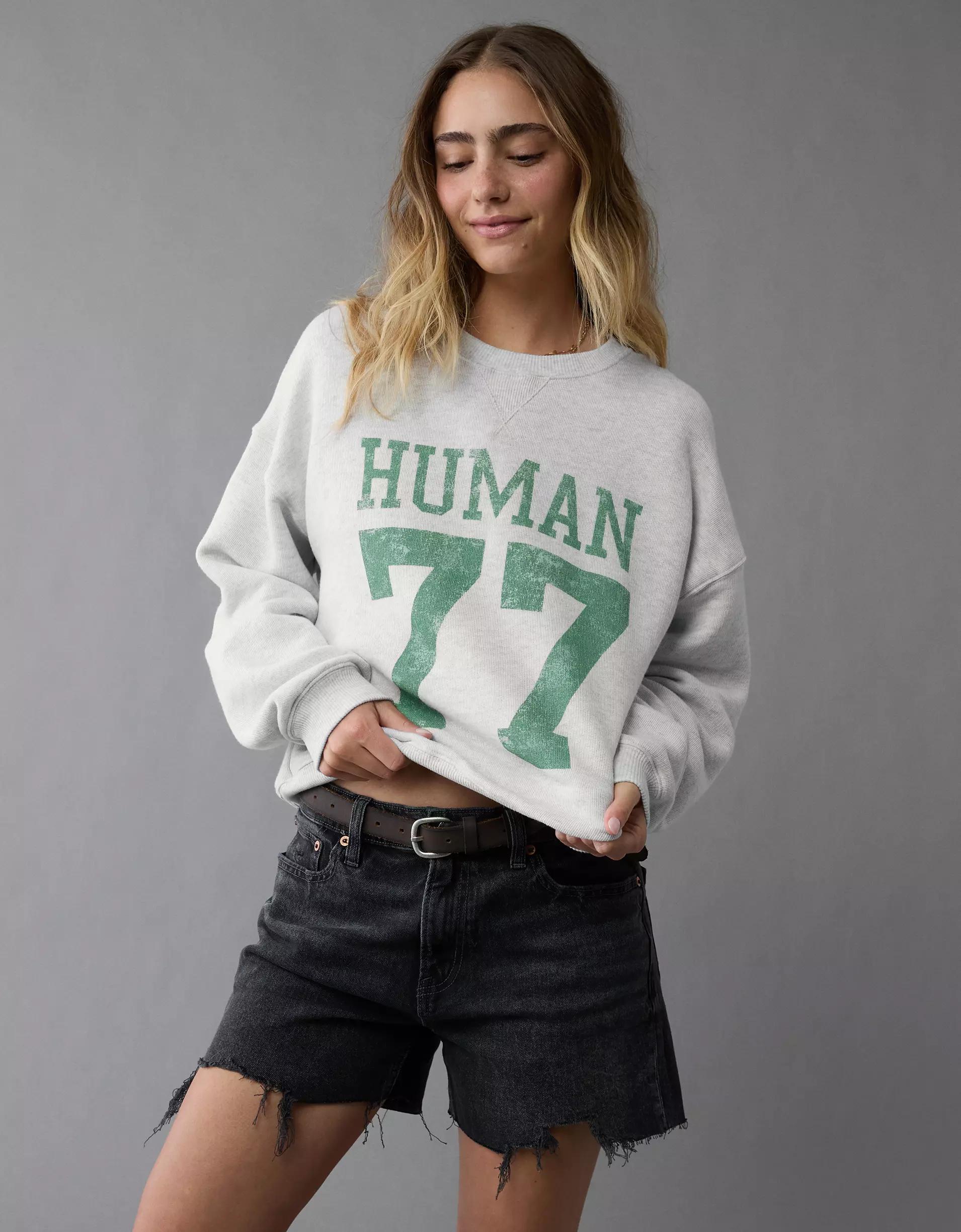AE Relaxed Fit Pride Graphic Sweatshirt Product Image