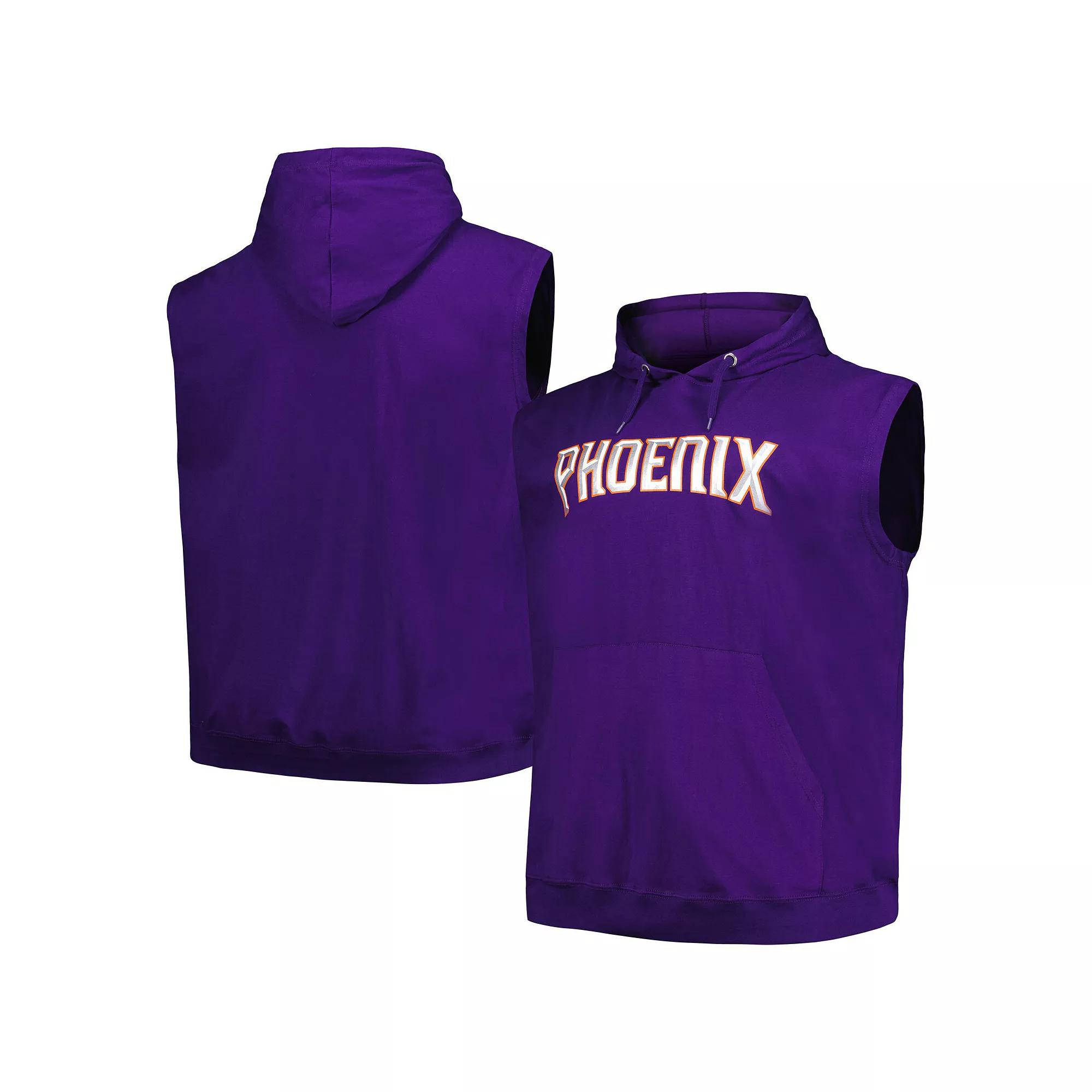 Men's Fanatics Branded Purple Phoenix Suns Big & Tall Jersey Muscle Pullover Hoodie,  Product Image