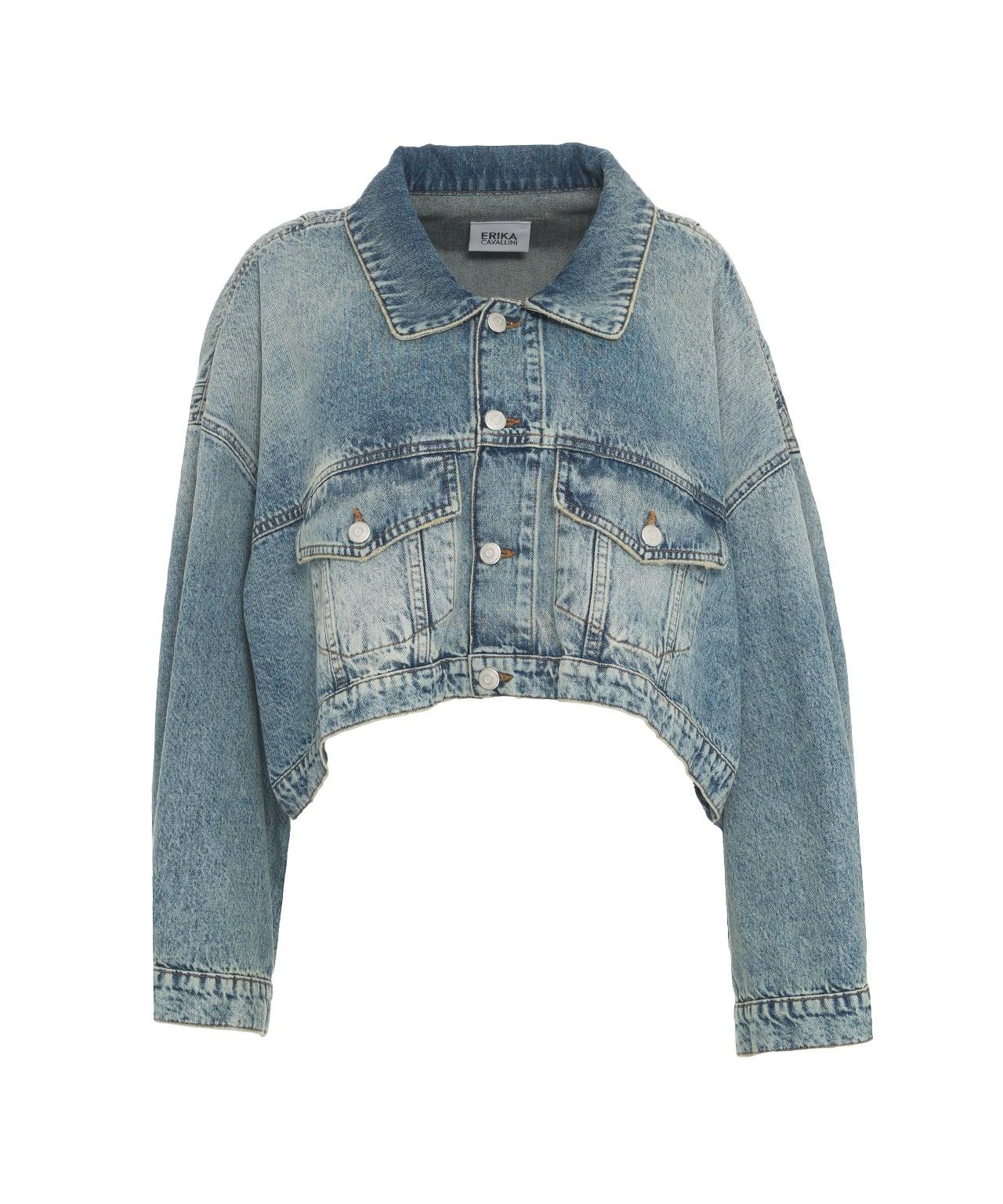 Cropped denim jacket Product Image