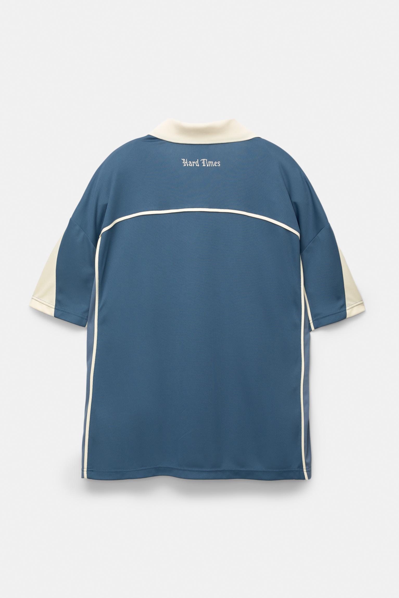 Polo collar T-shirt with Raggiante embroidery Product Image