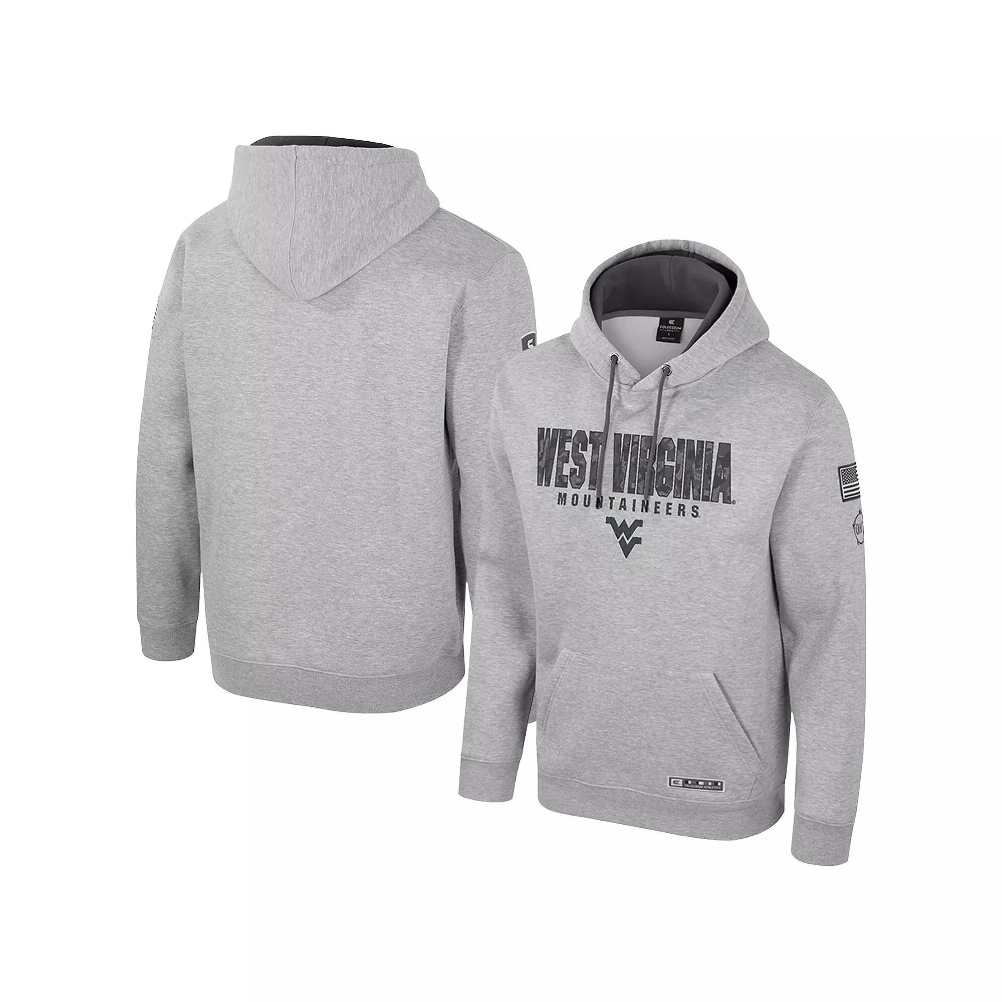 Men's Colosseum Heather Gray Michigan Wolverines Oorah OHT Military Appreciation Pullover Hoodie,  Product Image