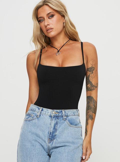 Off Stage Bodysuit Black Product Image