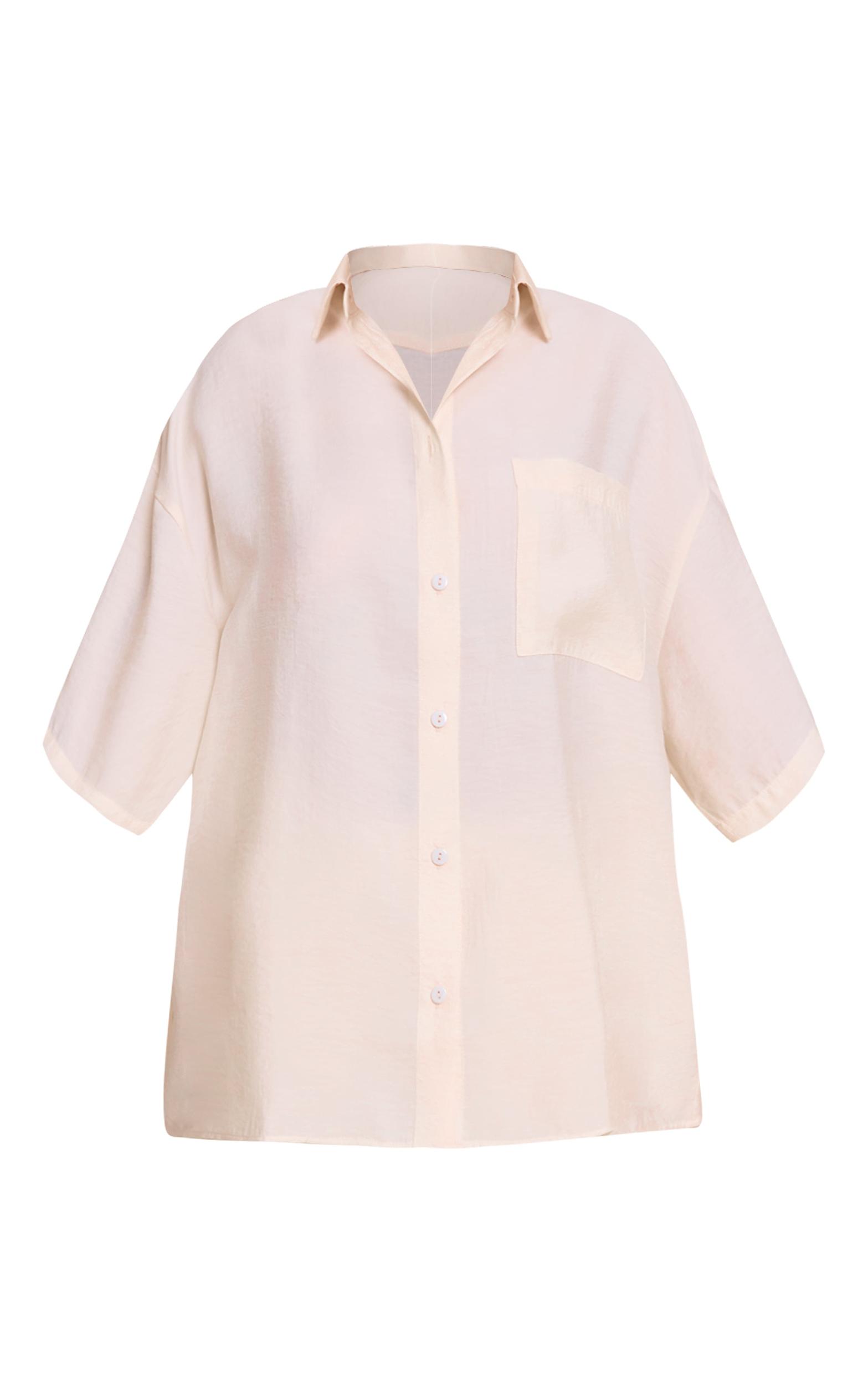 Cream Button Up Shirt Product Image