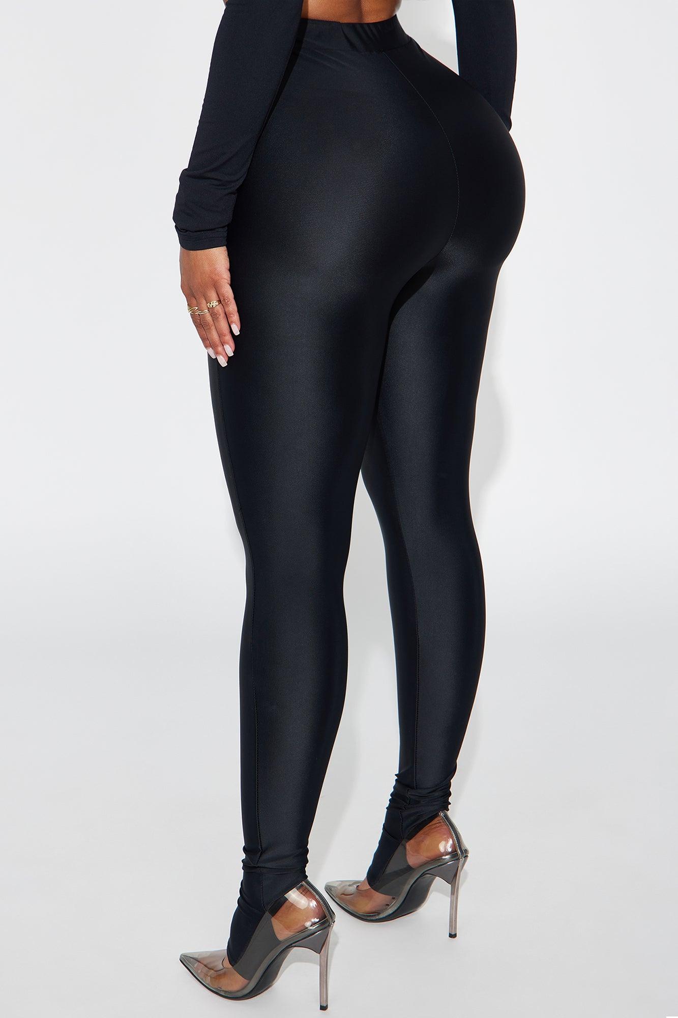 Sleek Statement High Rise Footed Legging - Black Female Product Image