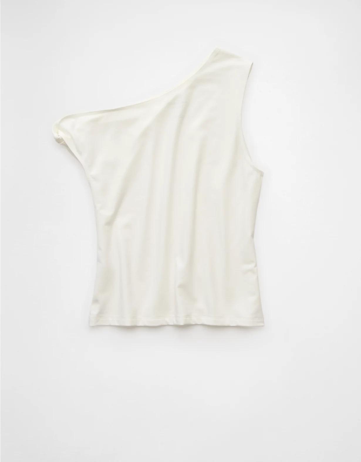 AE Asymmetrical Twist Shoulder Tank Top Product Image