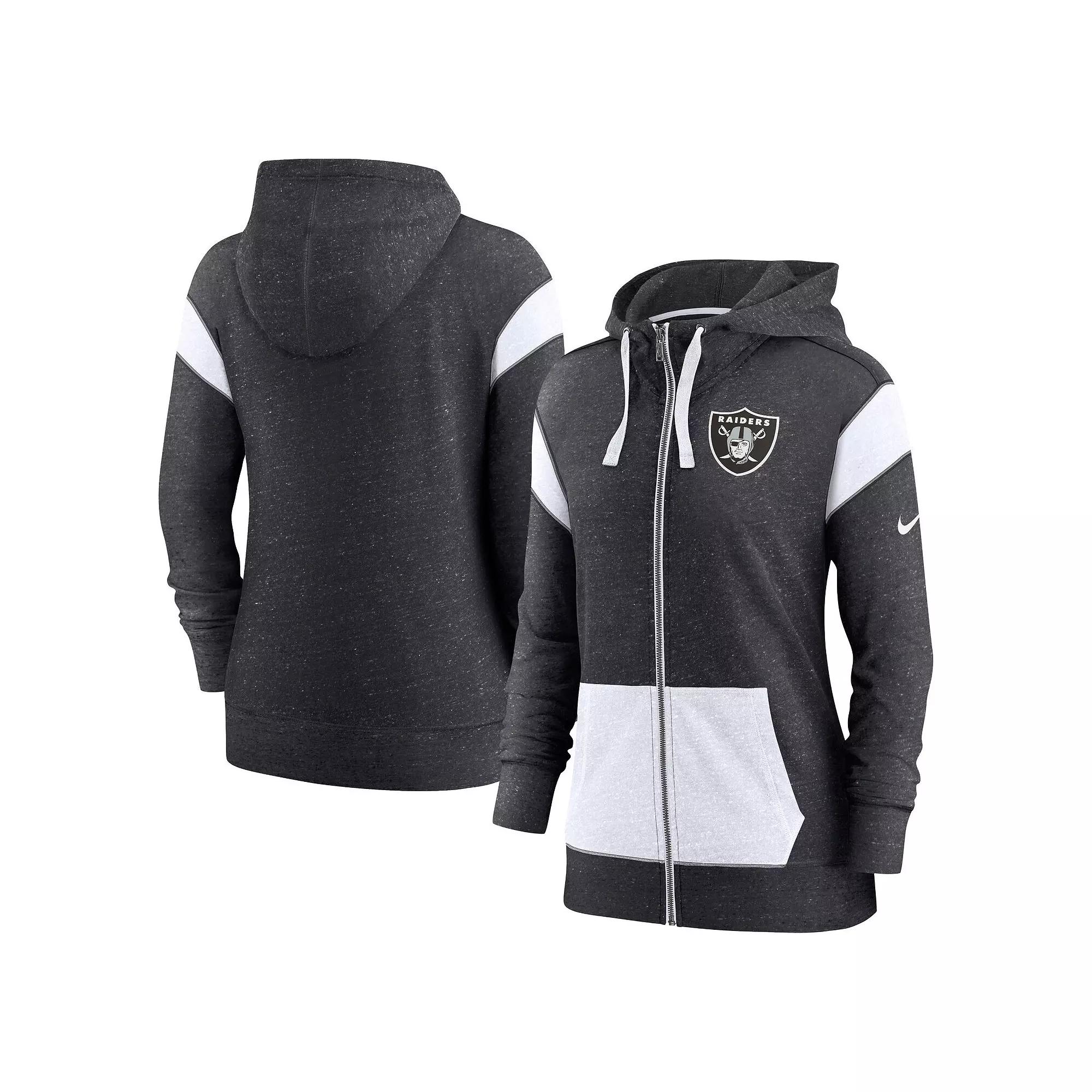 Women's Nike Heathered Black/White Arizona Cardinals Monaco Full-Zip Hoodie,  Product Image