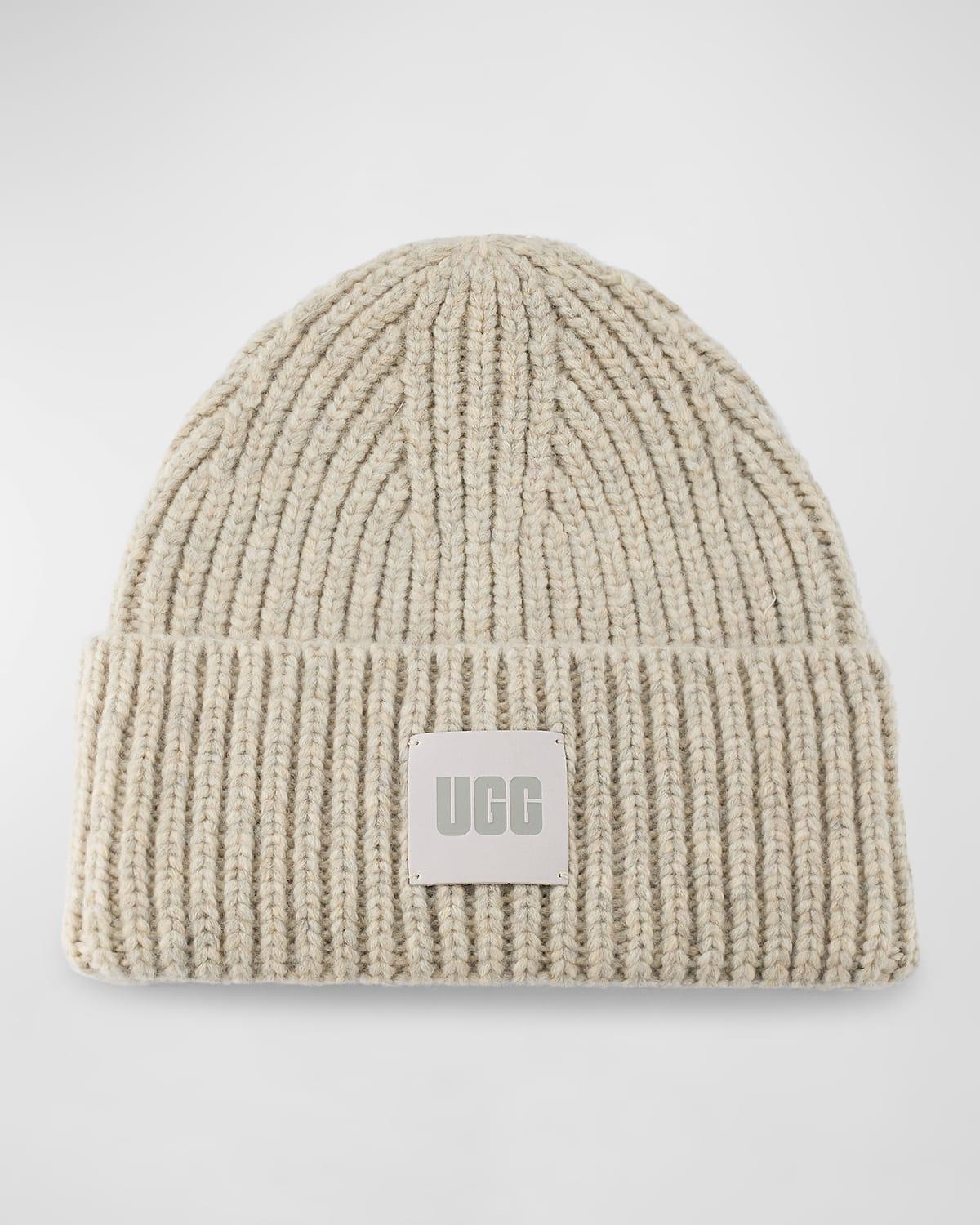 UGG Womens Chunky Rib Beanie Acrylic Blend Product Image