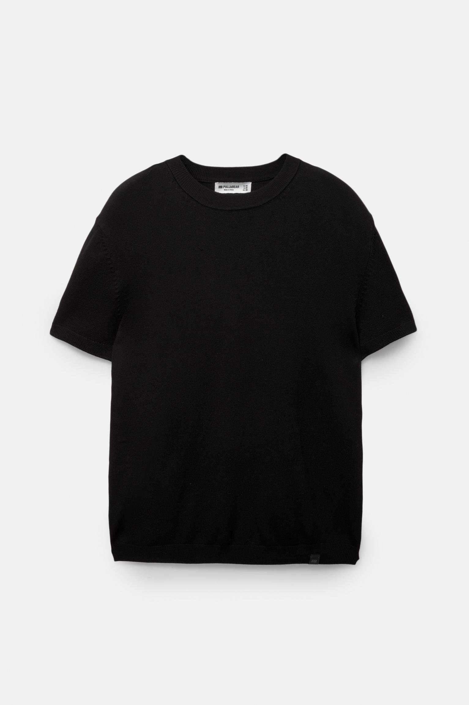 Short sleeve knit T-shirt Product Image