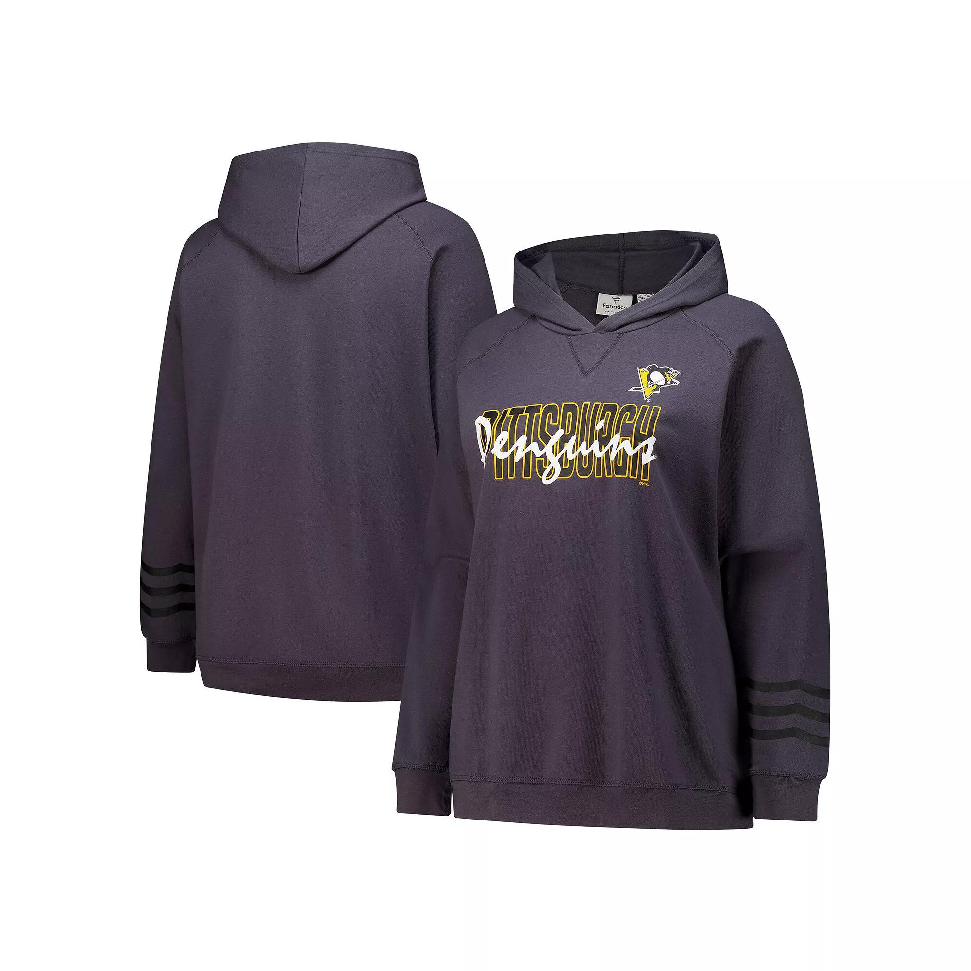 Women's Fanatics Charcoal Pittsburgh Penguins Plus  Product Image