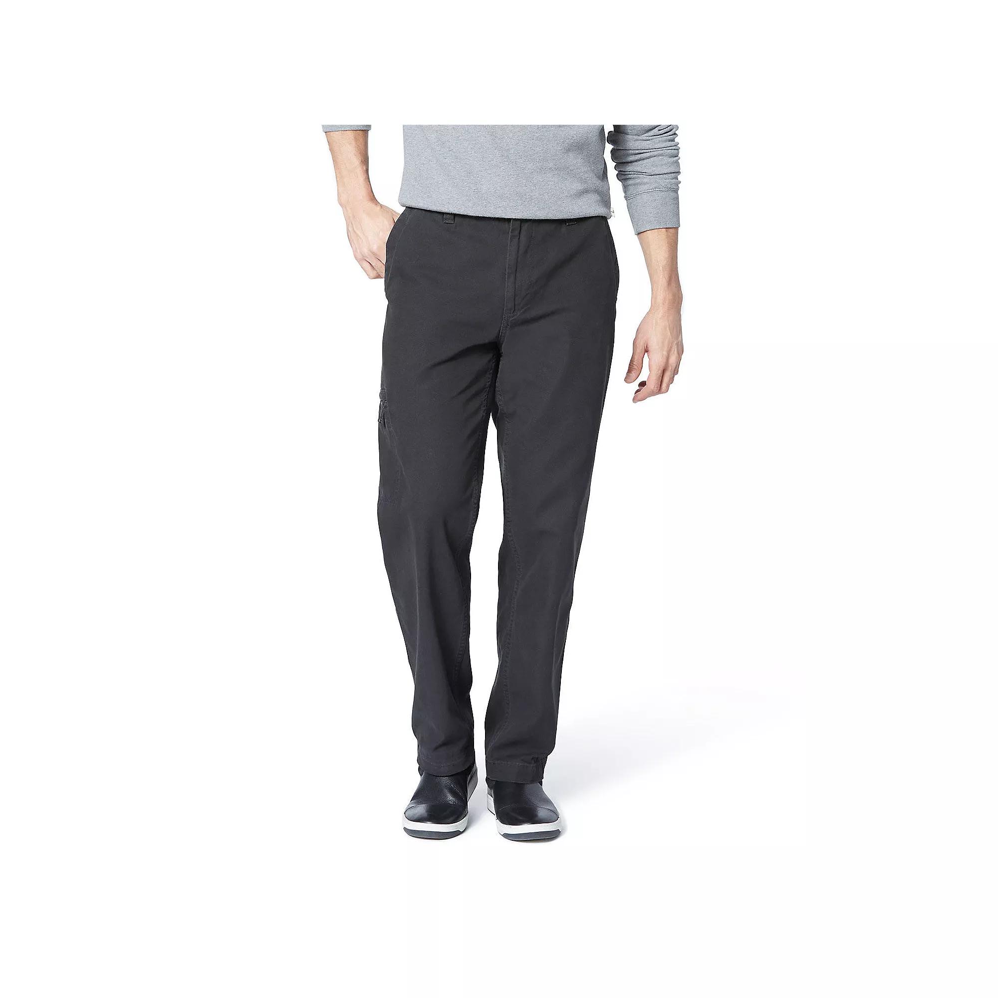 Men's Dockers® Comfort Cargo Classic-Fit Flat-Front Cargo Pants, Size: 34X30, Grey Product Image
