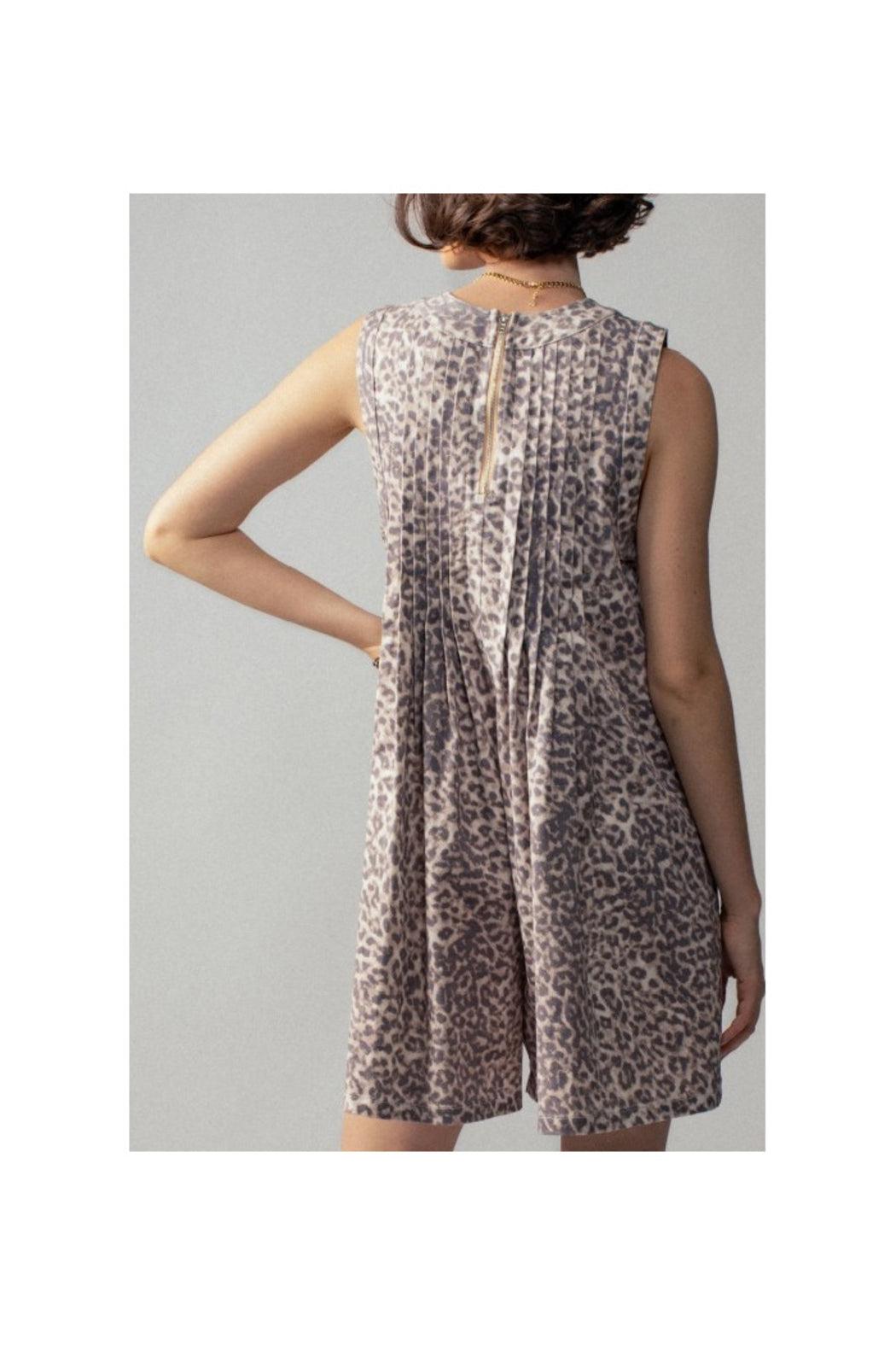 Pintuck Pleated Babydoll Romper Product Image