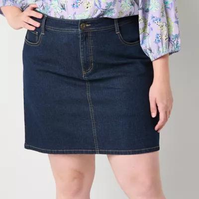 St. John's Bay Womens Mid Rise-Plus Skort Product Image