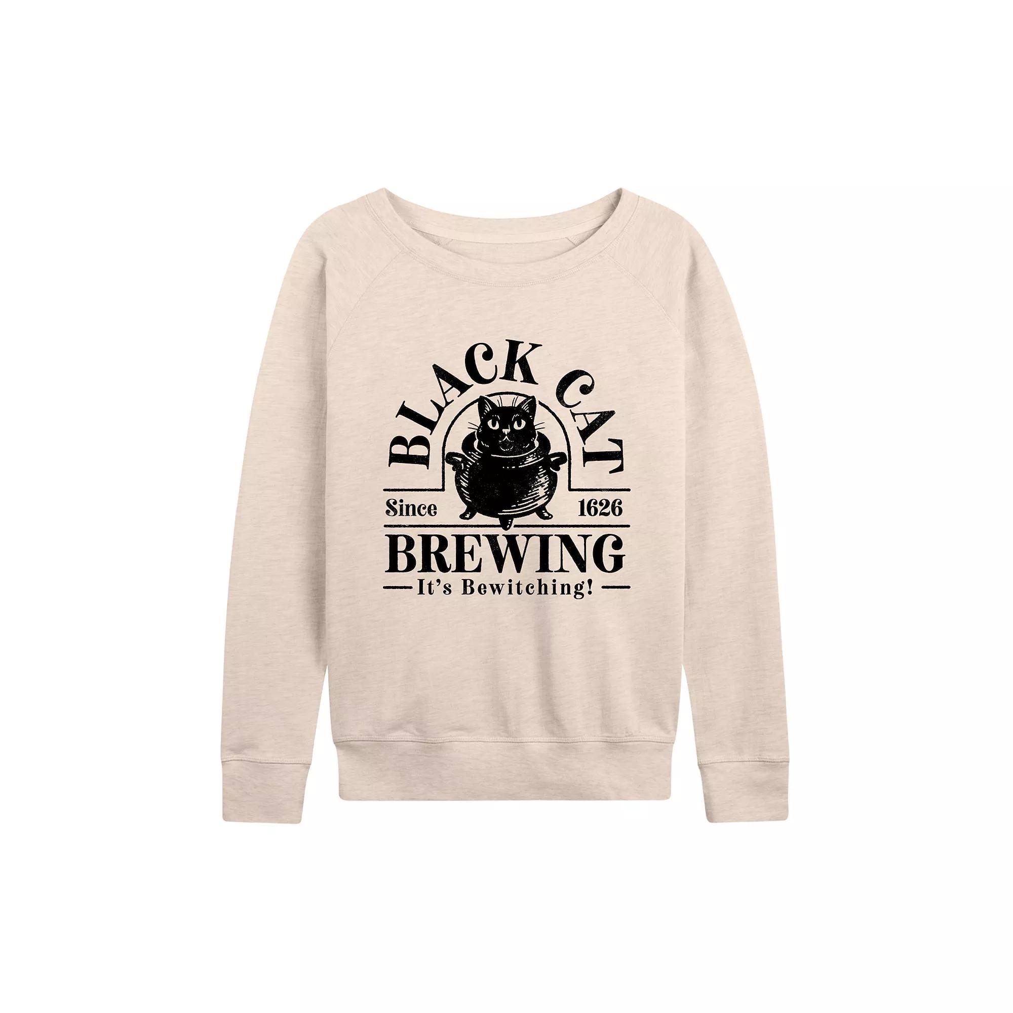 Women's Black Cat Brewing French Terry Long Sleeve Tee,  Product Image