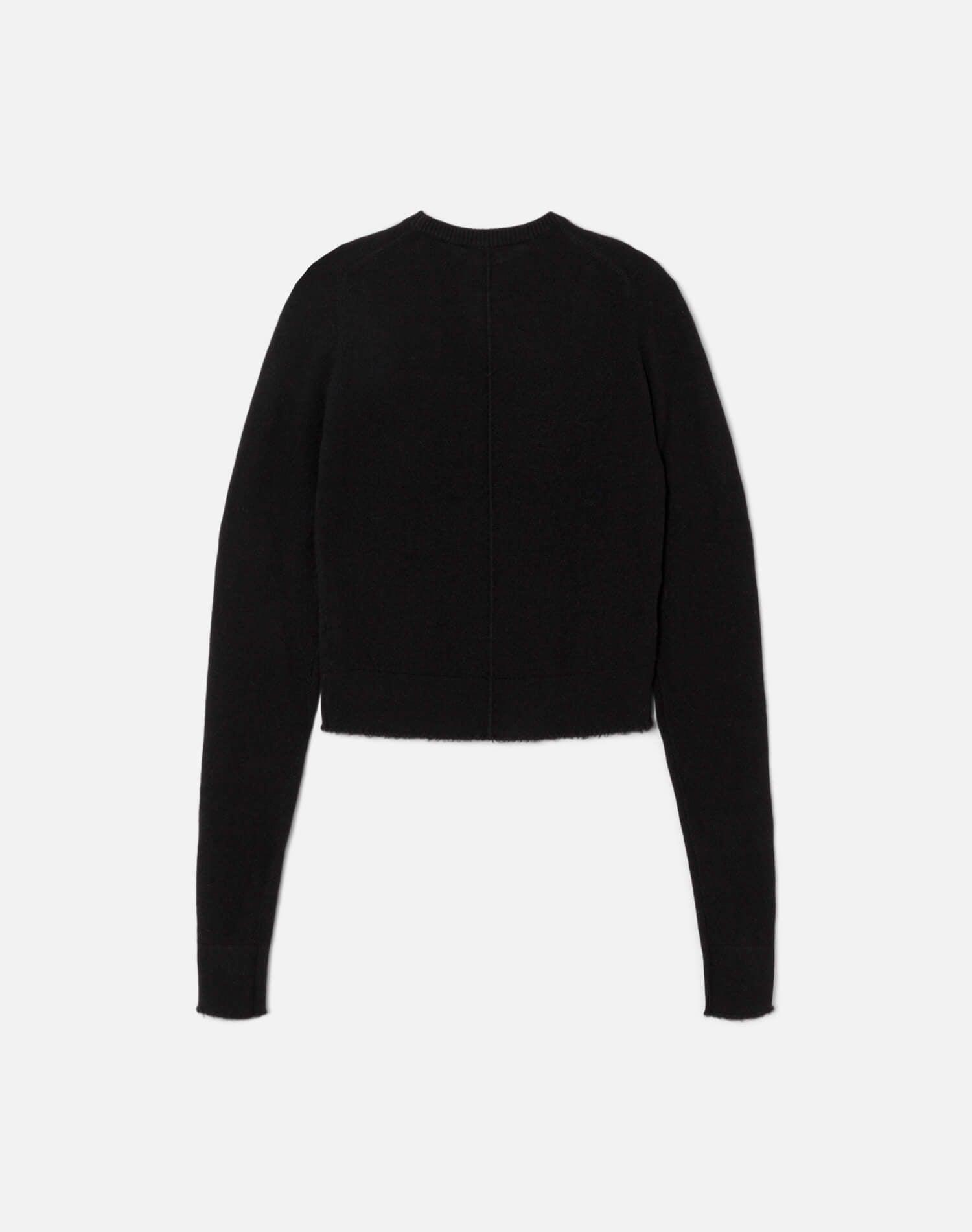 Cashmere Crewneck Pullover - Black Female Product Image