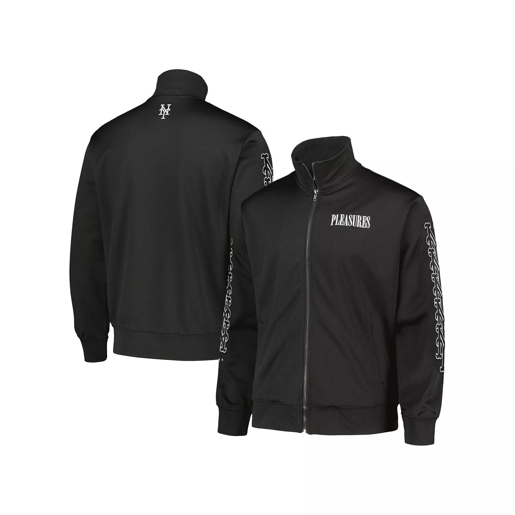 Men's Black Los Angeles Angels Pitcher Full-Zip Track Jacket,  Product Image