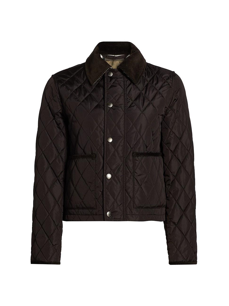 Womens Diamond Quilted Jacket Product Image