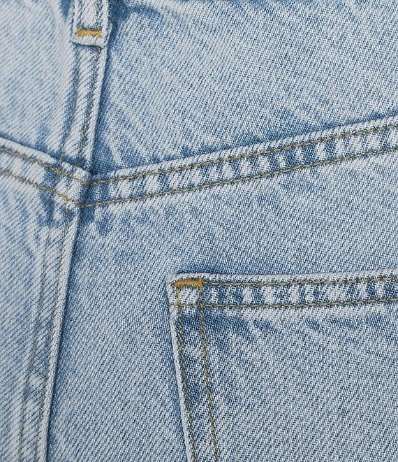 Gianni Bini Rosie High Rise Straight Leg Denim Jeans Product Image