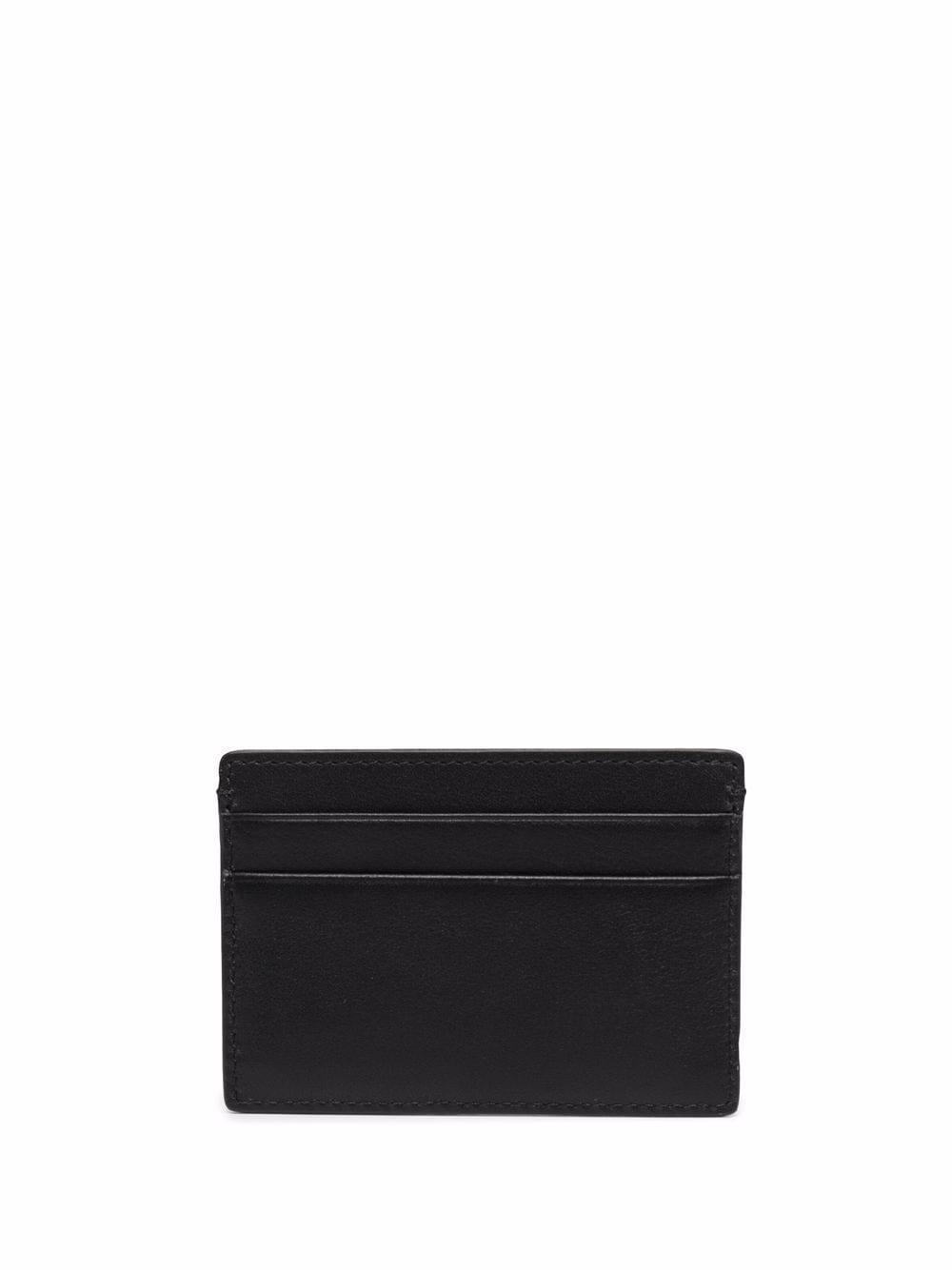 VERSACE Black Small Wallet With Medusa Biggie Logo In Leather Woman Product Image